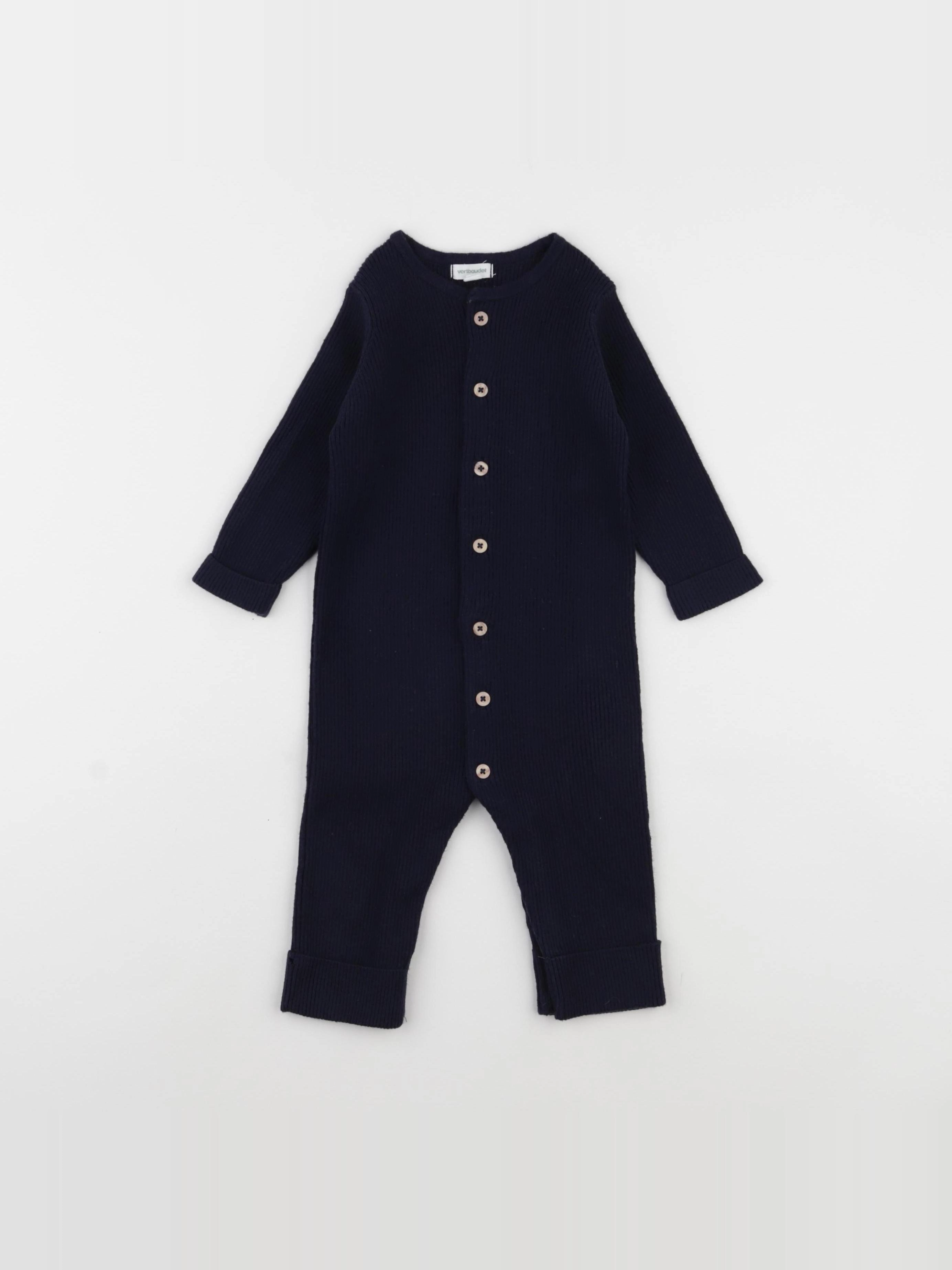 Vertbaudet - combinaison bleu - 12 mois