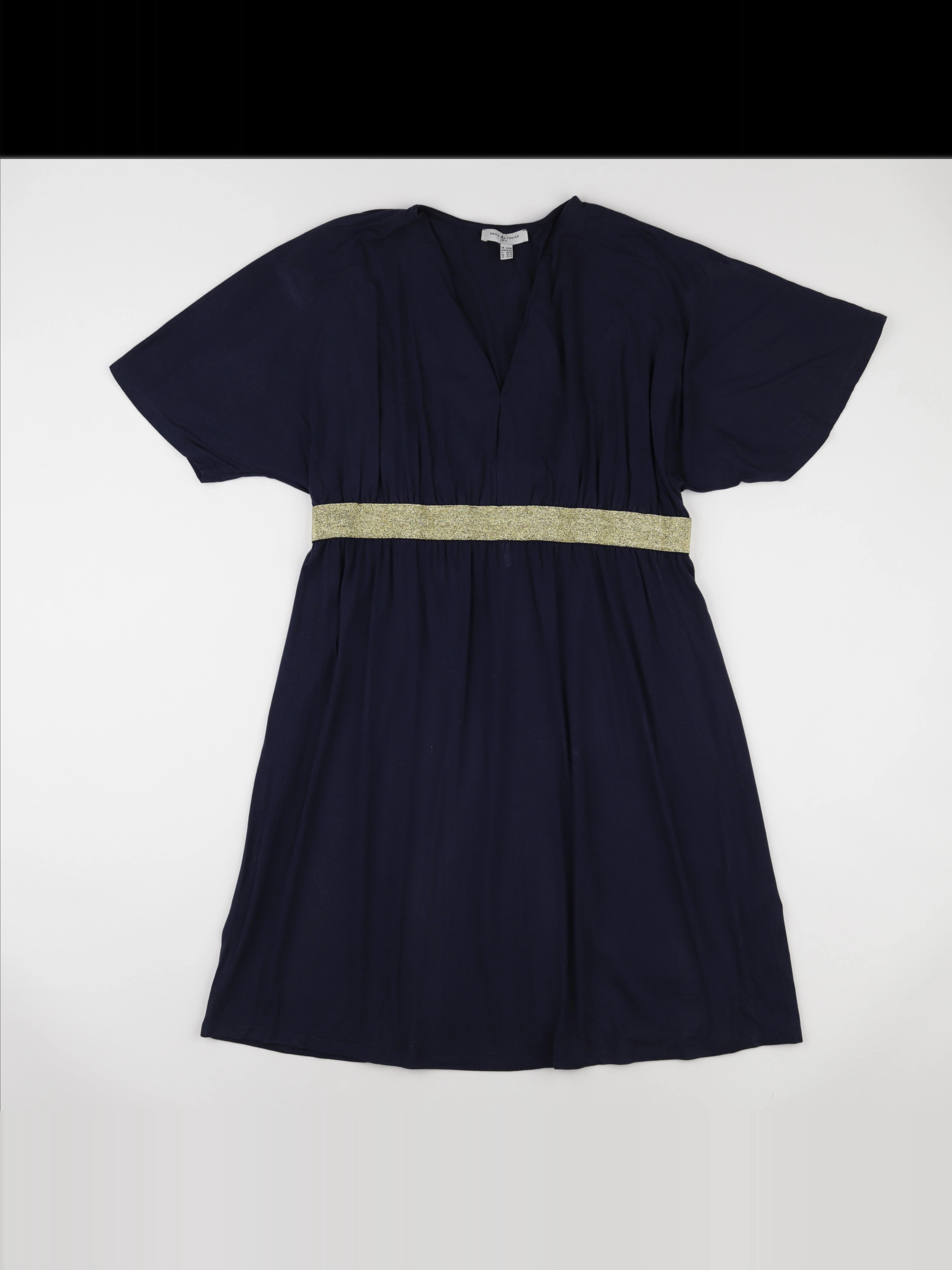 Envie de fraise - robe grossesse bleu - 44 à 46