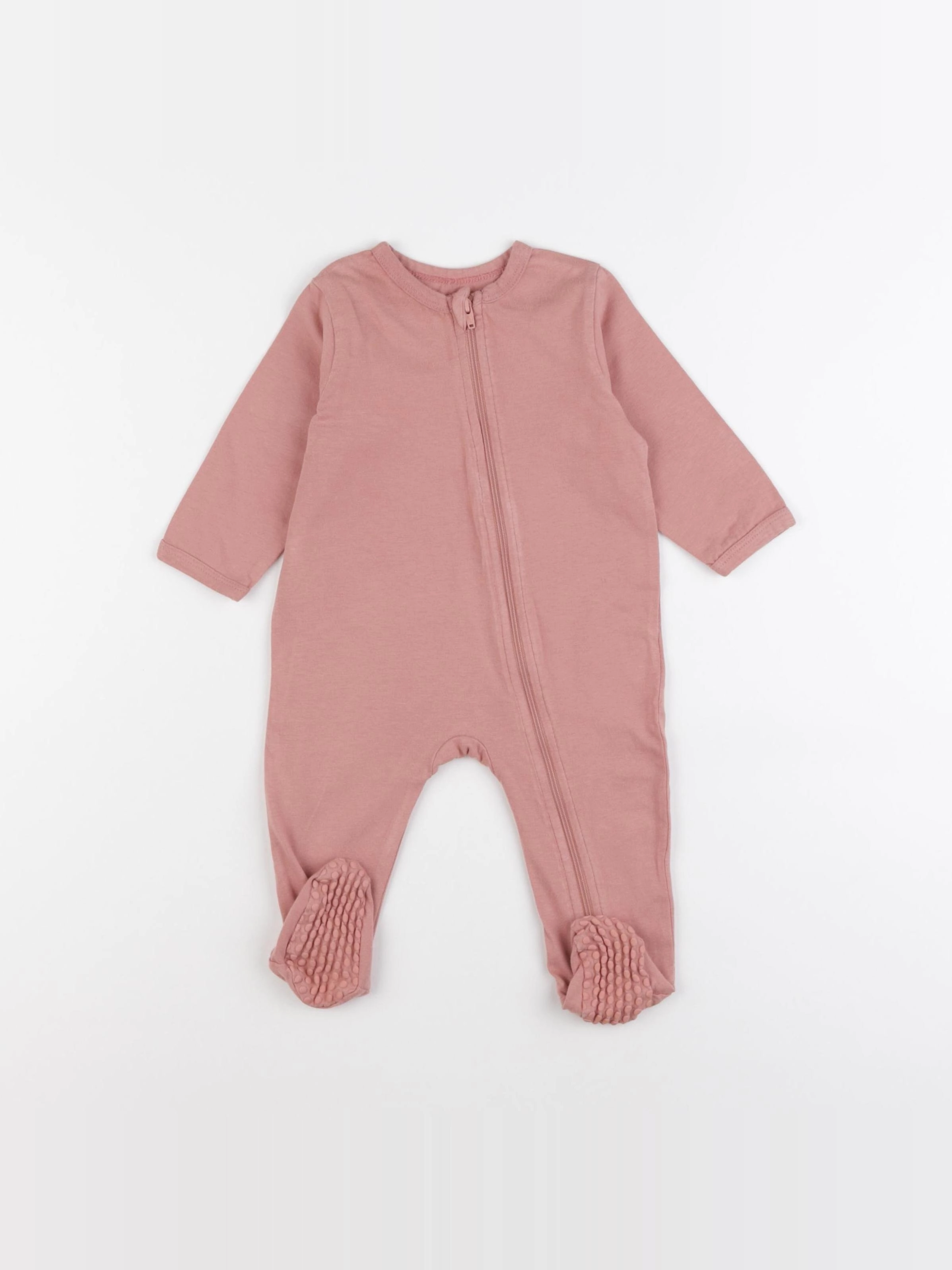 Vertbaudet - pyjama coton rose - 9 mois
