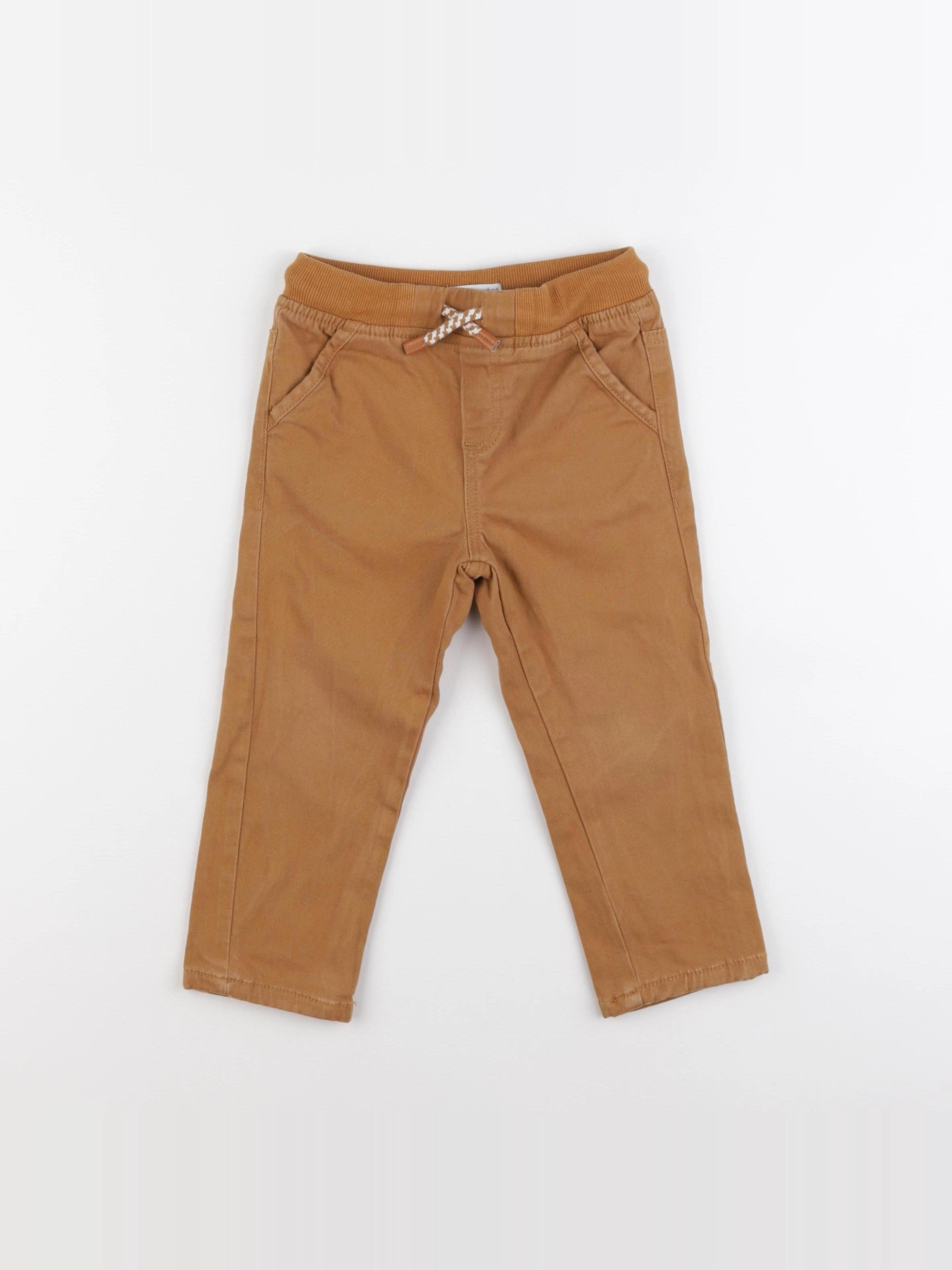 Vertbaudet - pantalon doublé marron - 36 mois
