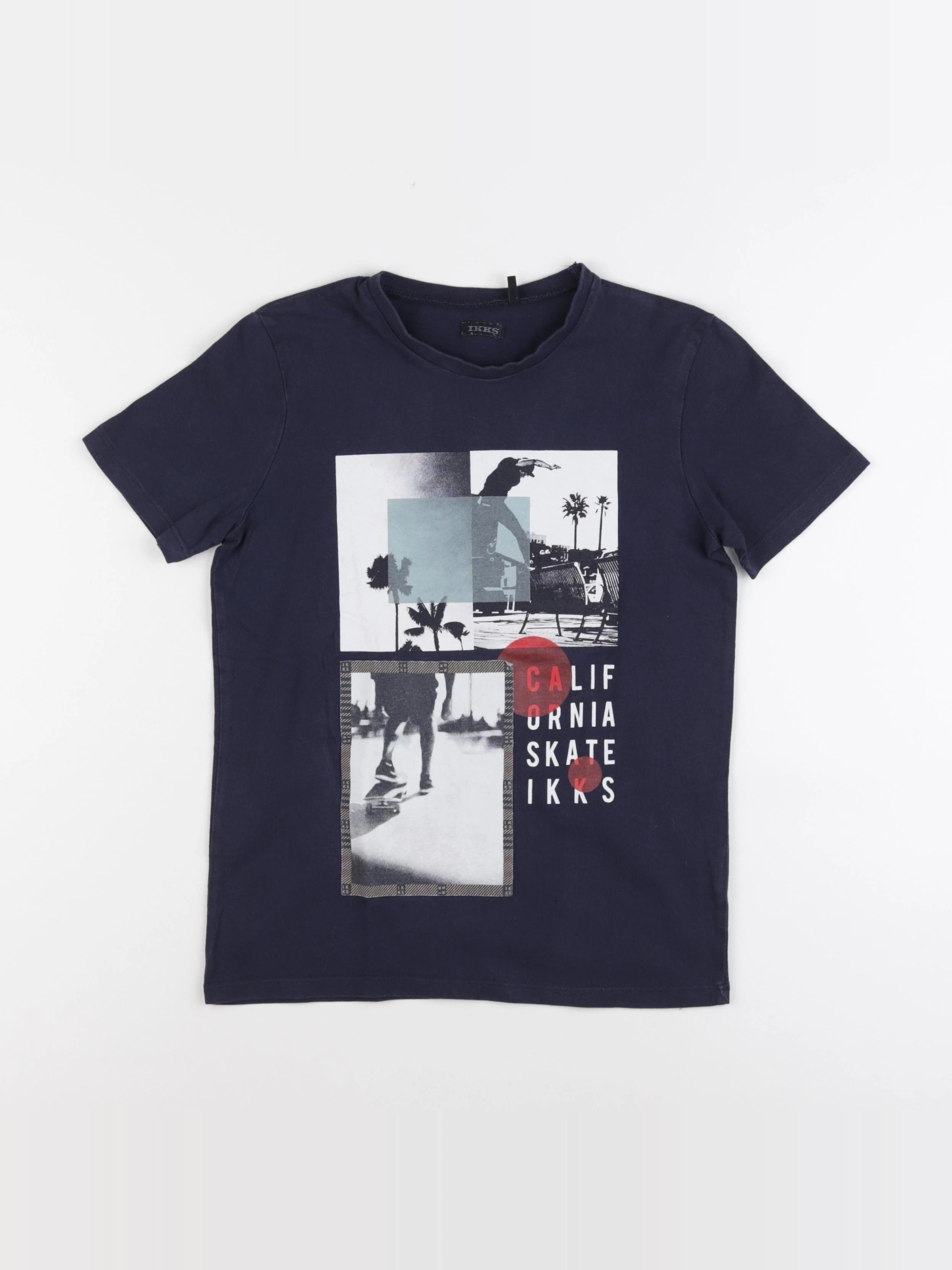 IKKS - tee-shirt bleu - 10 ans