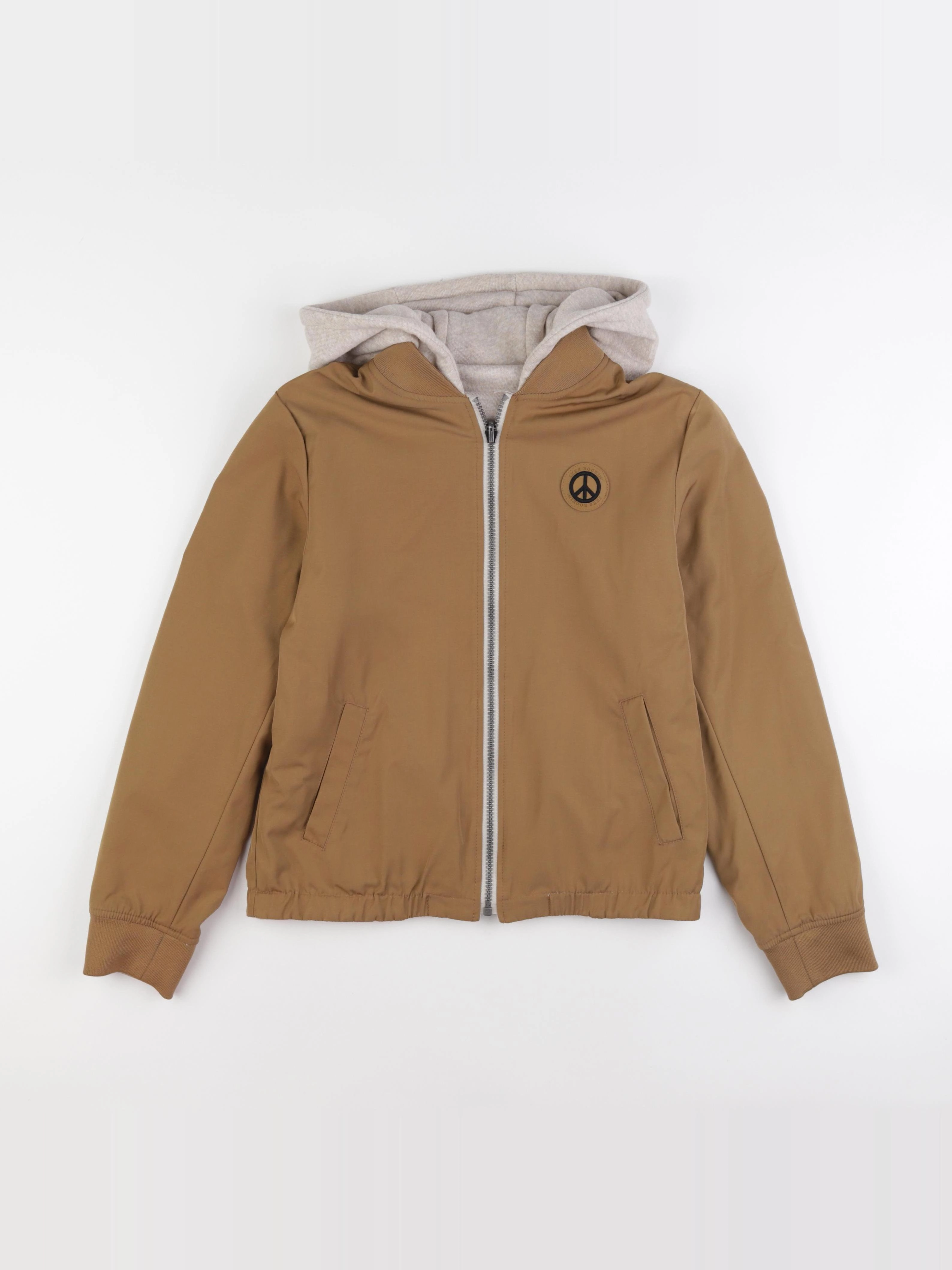 IKKS - veste réversible, doublé marron - 12 ans