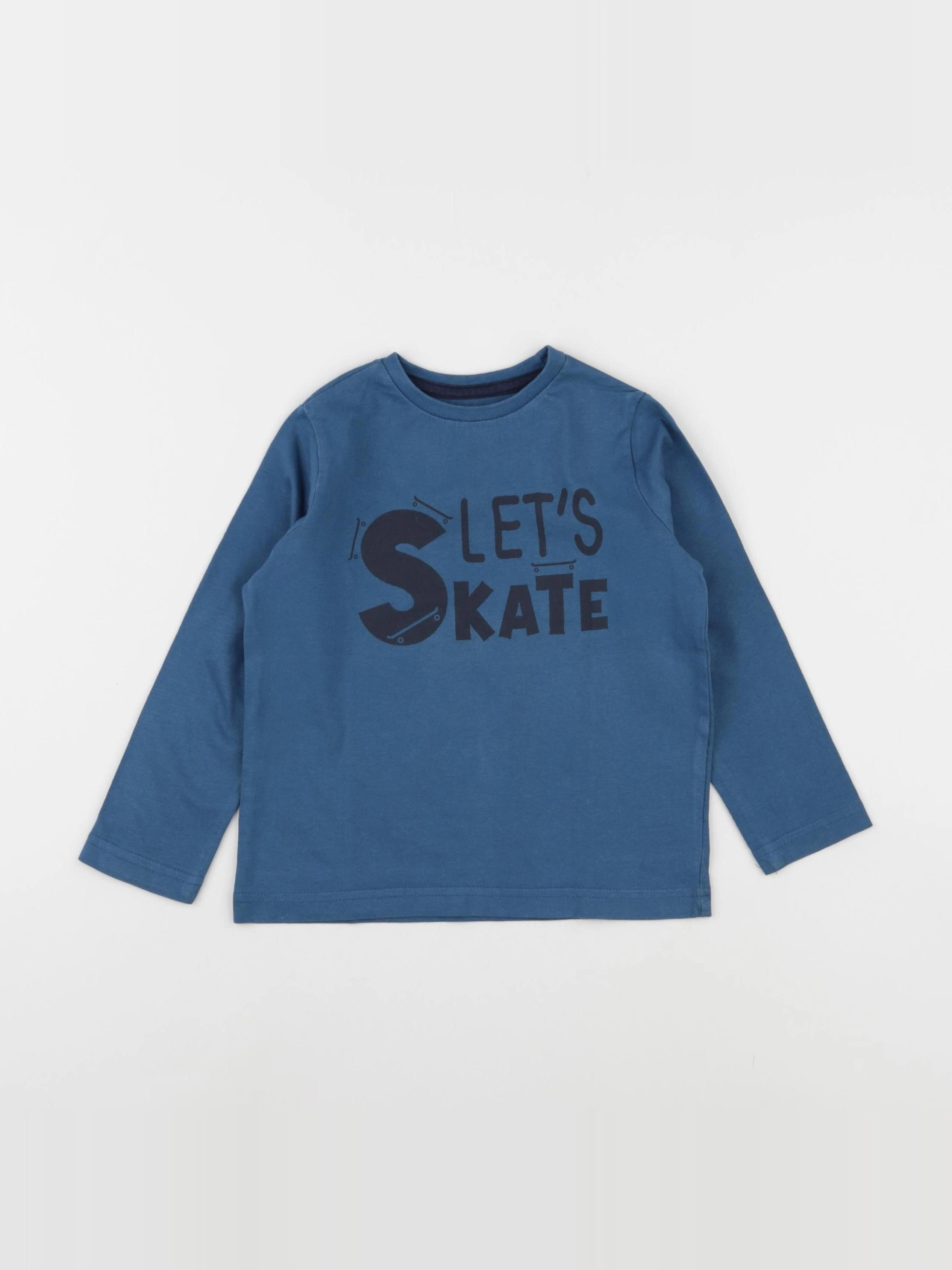 Vertbaudet - tee-shirt bleu - 3 ans