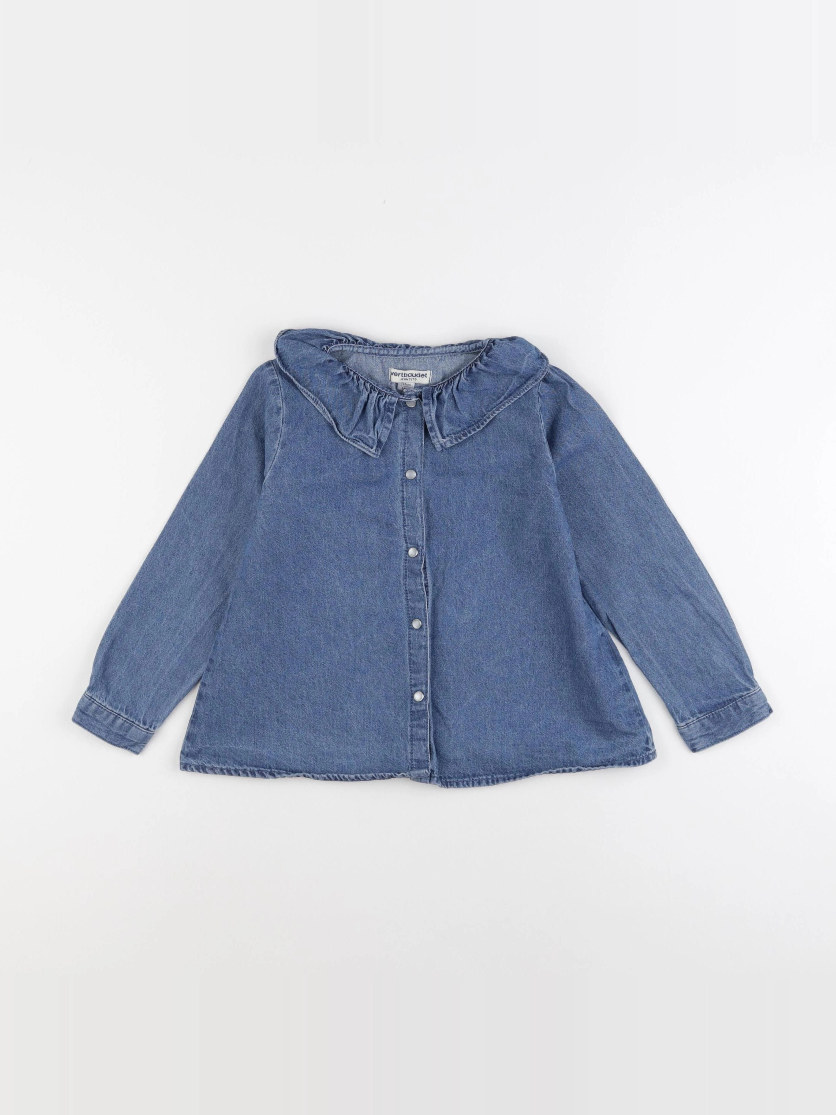 Vertbaudet - blouse bleu - 6 ans