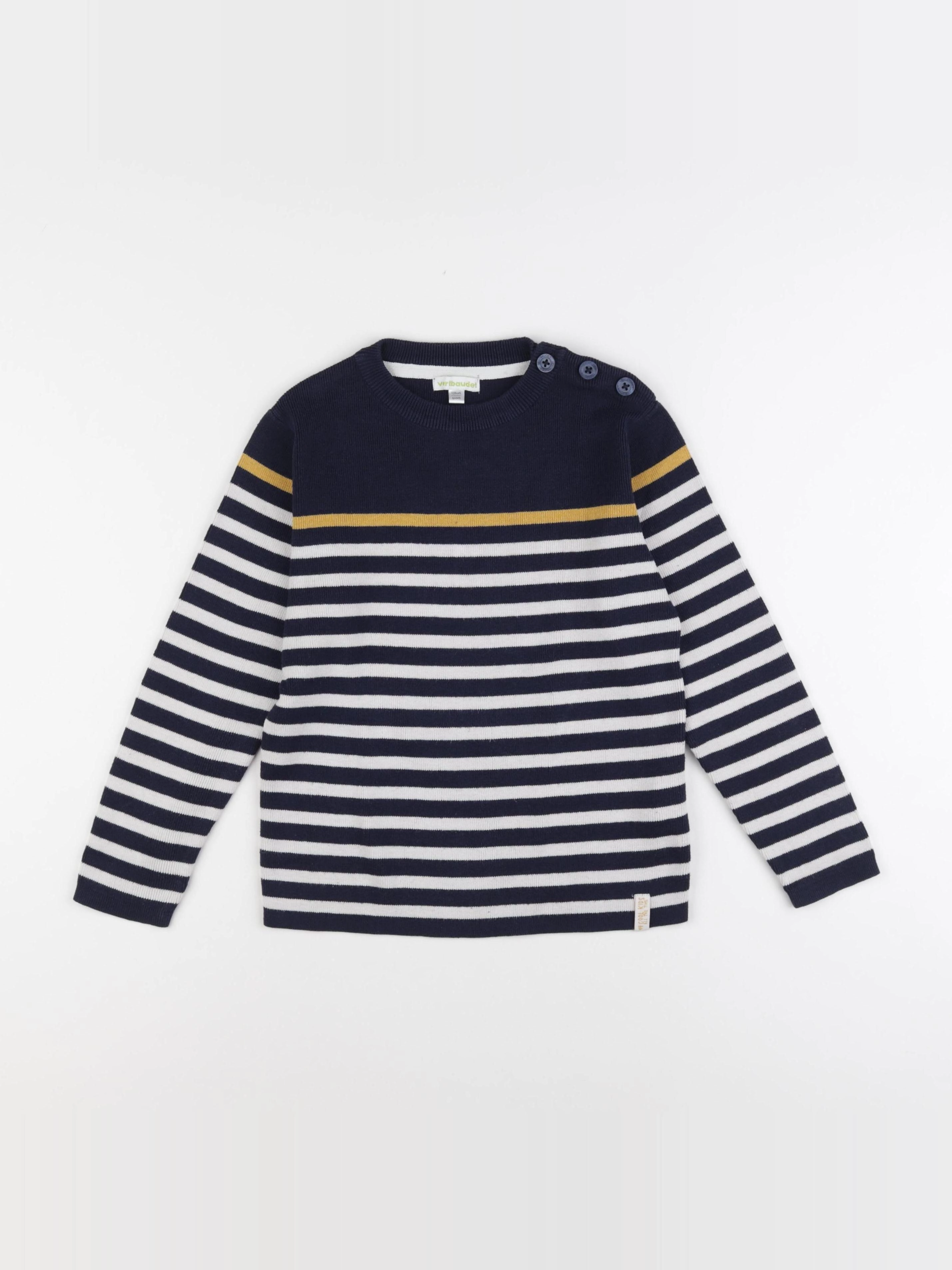 Vertbaudet - pull bleu - 8 ans