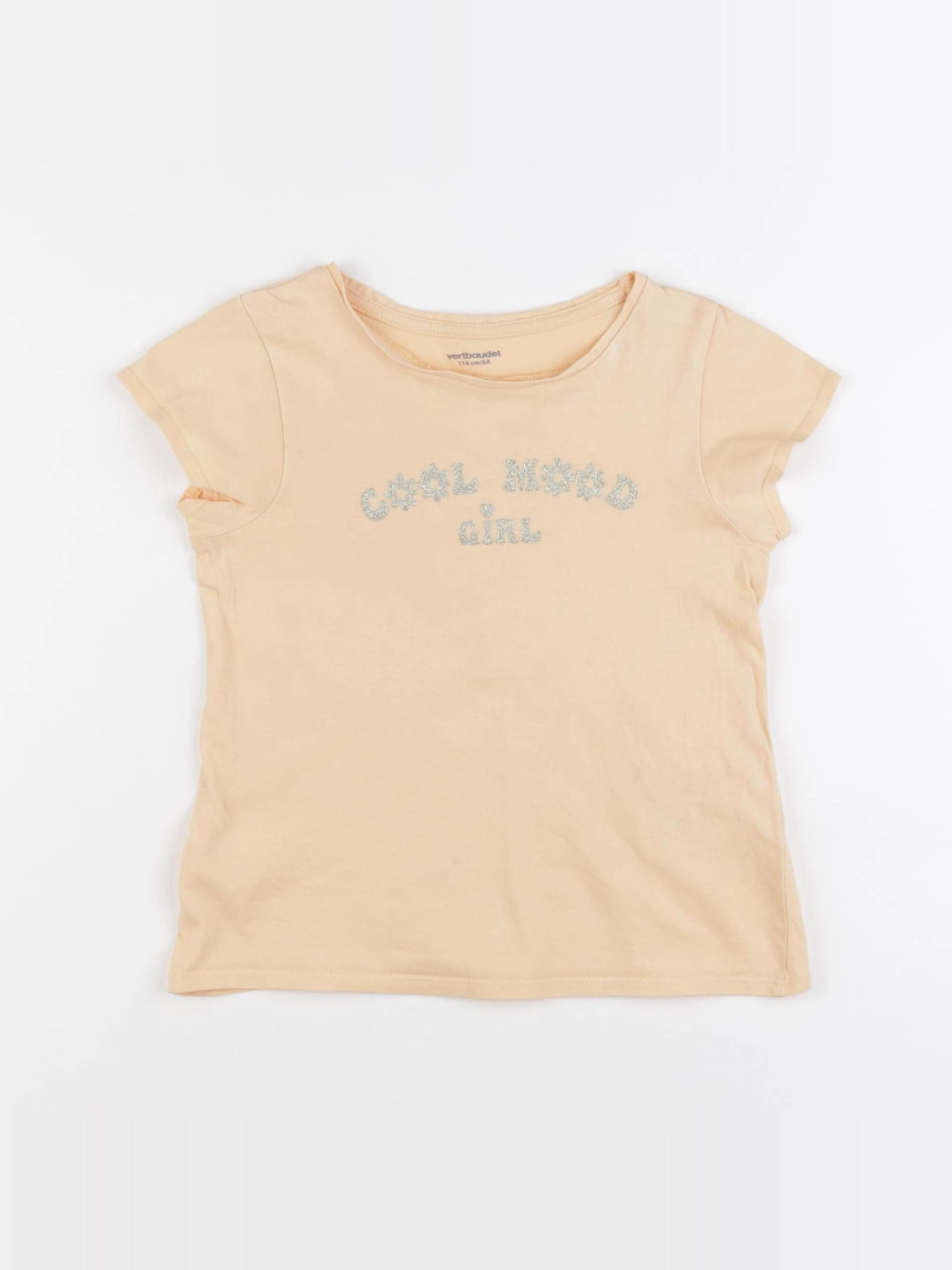 Vertbaudet - tee-shirt orange - 6 ans