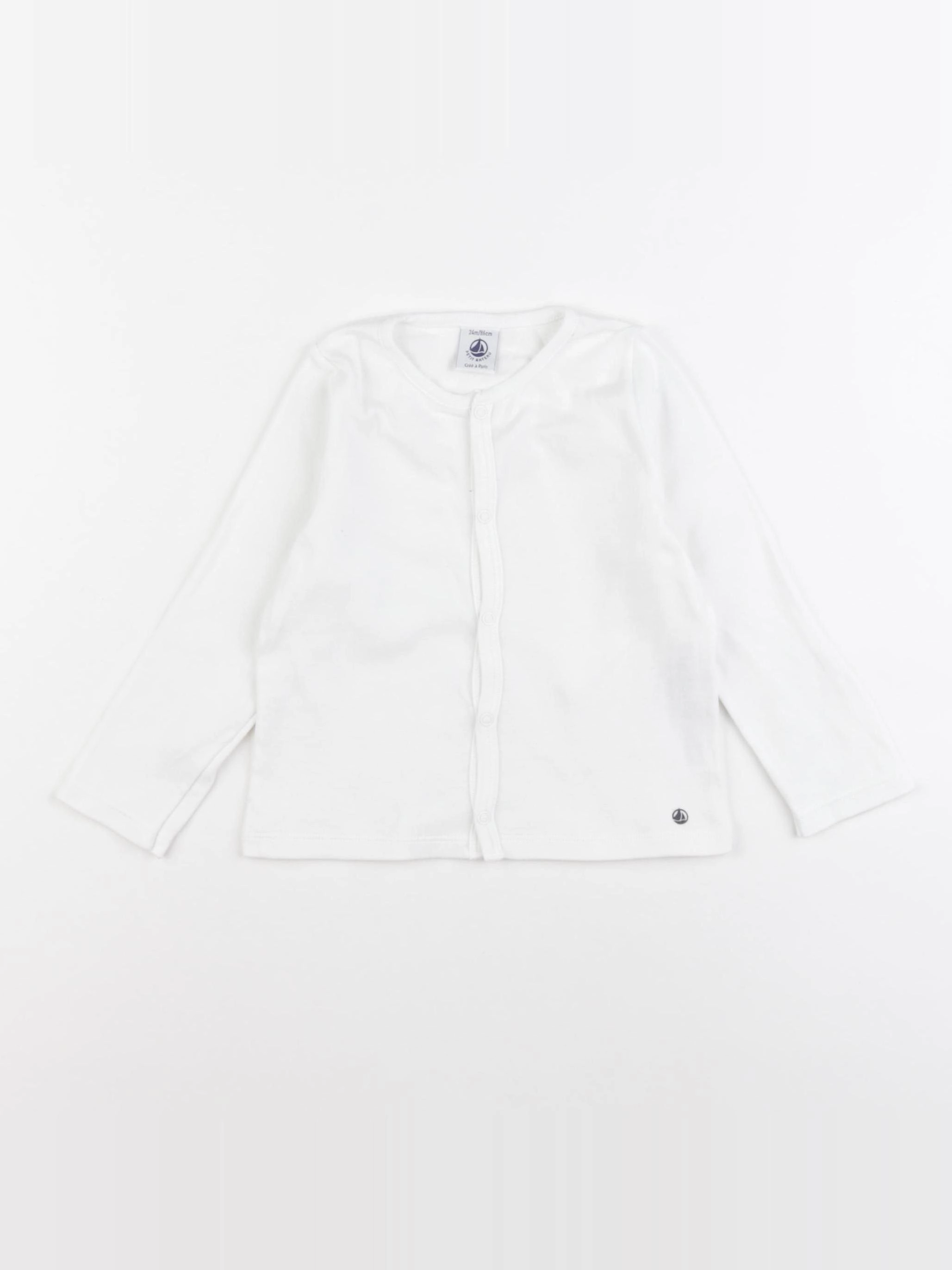 Petit Bateau - tee-shirt blanc - 24 mois