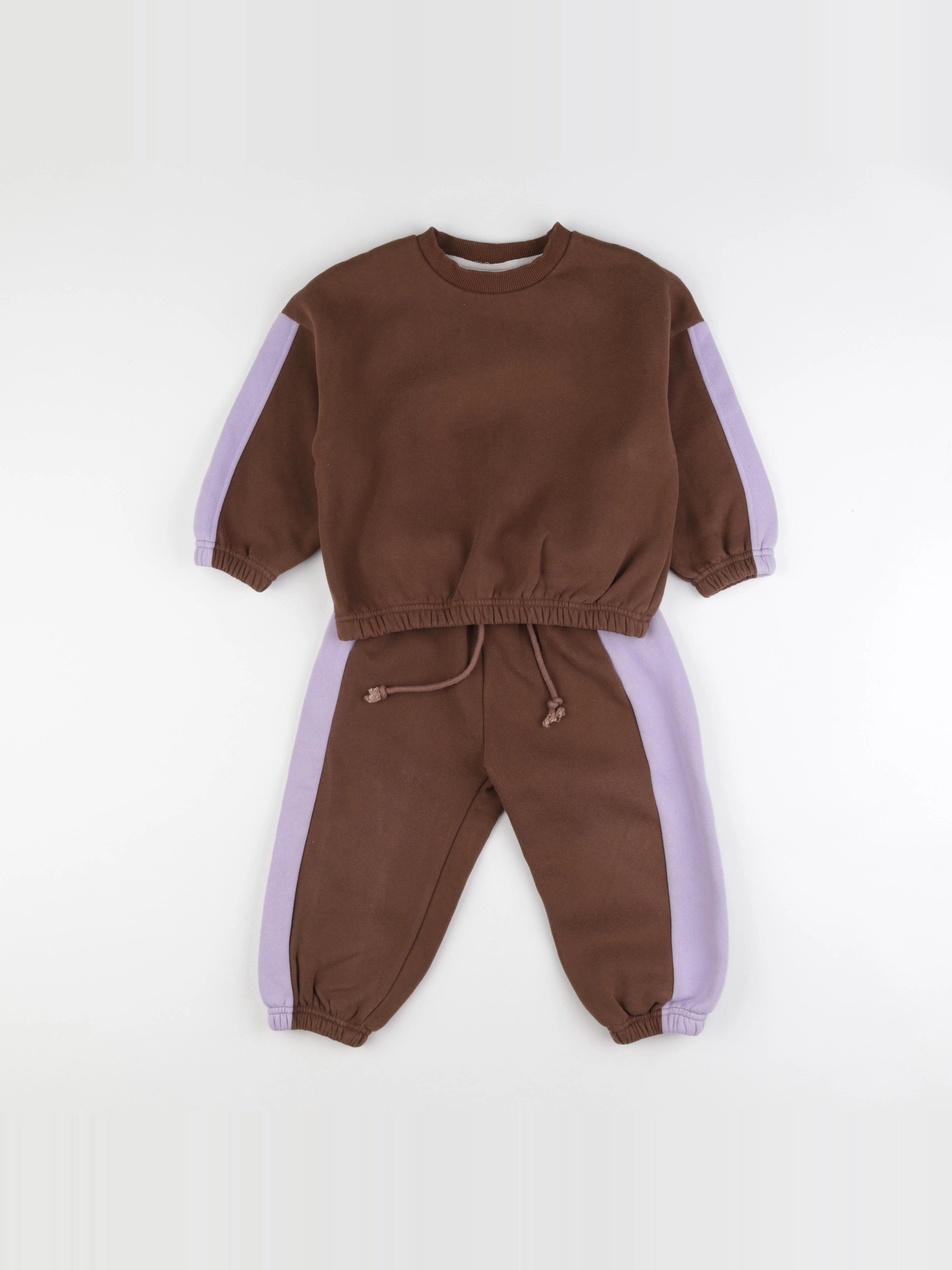 Gamin gamine - ensemble marron - 3 ans