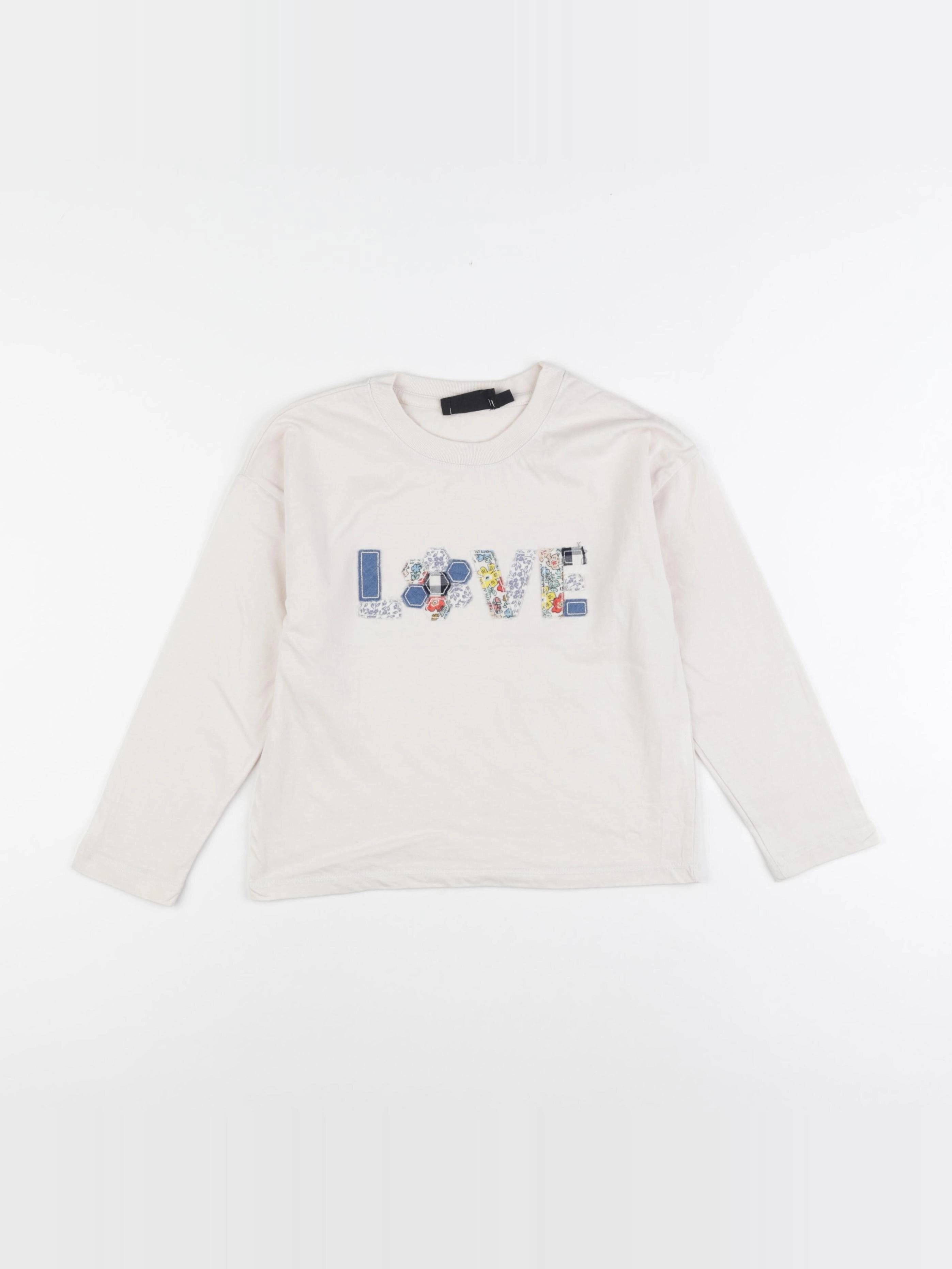 Monoprix - tee-shirt beige - 6 ans