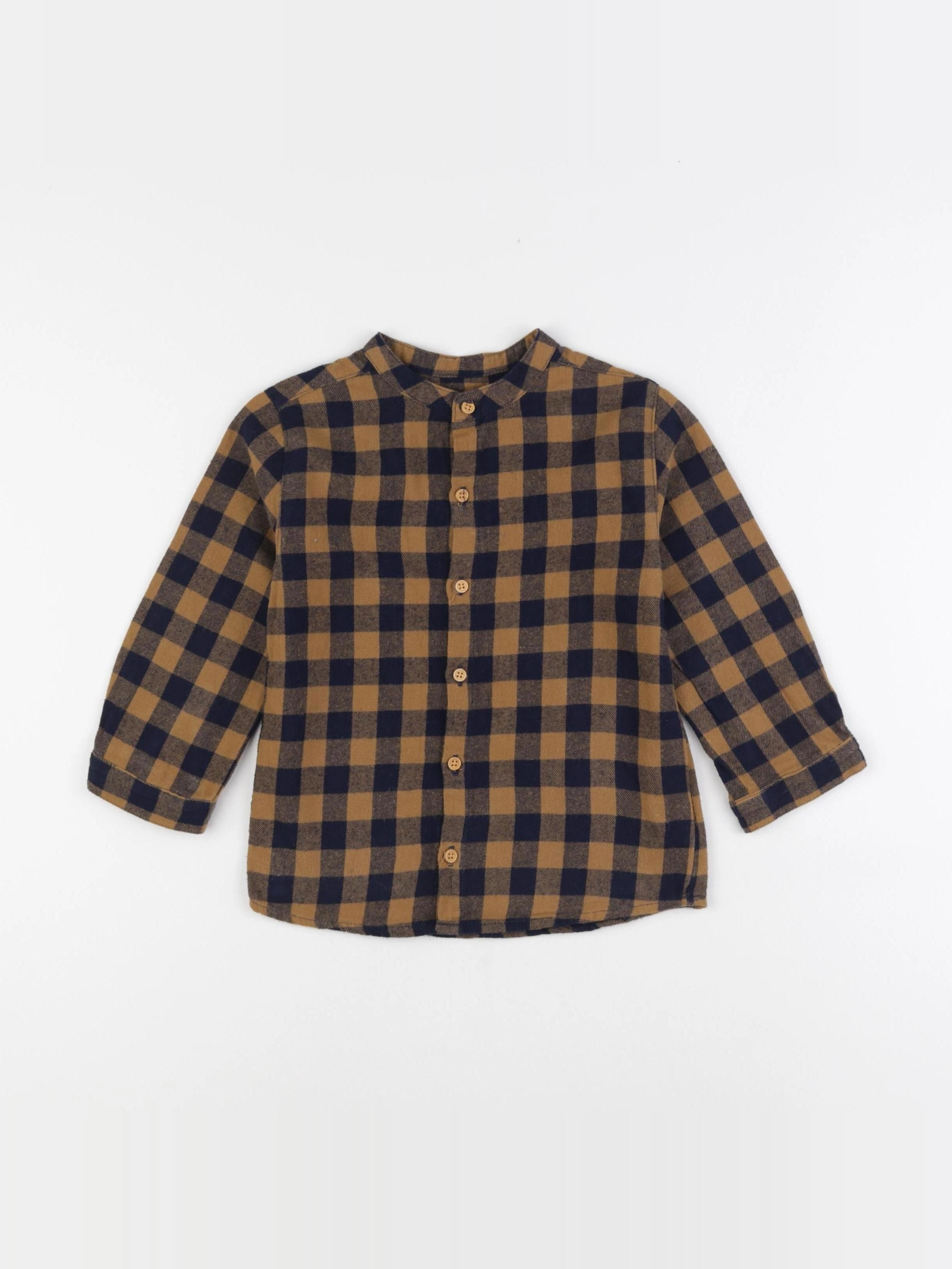 Boutchou - chemise marron - 36 mois