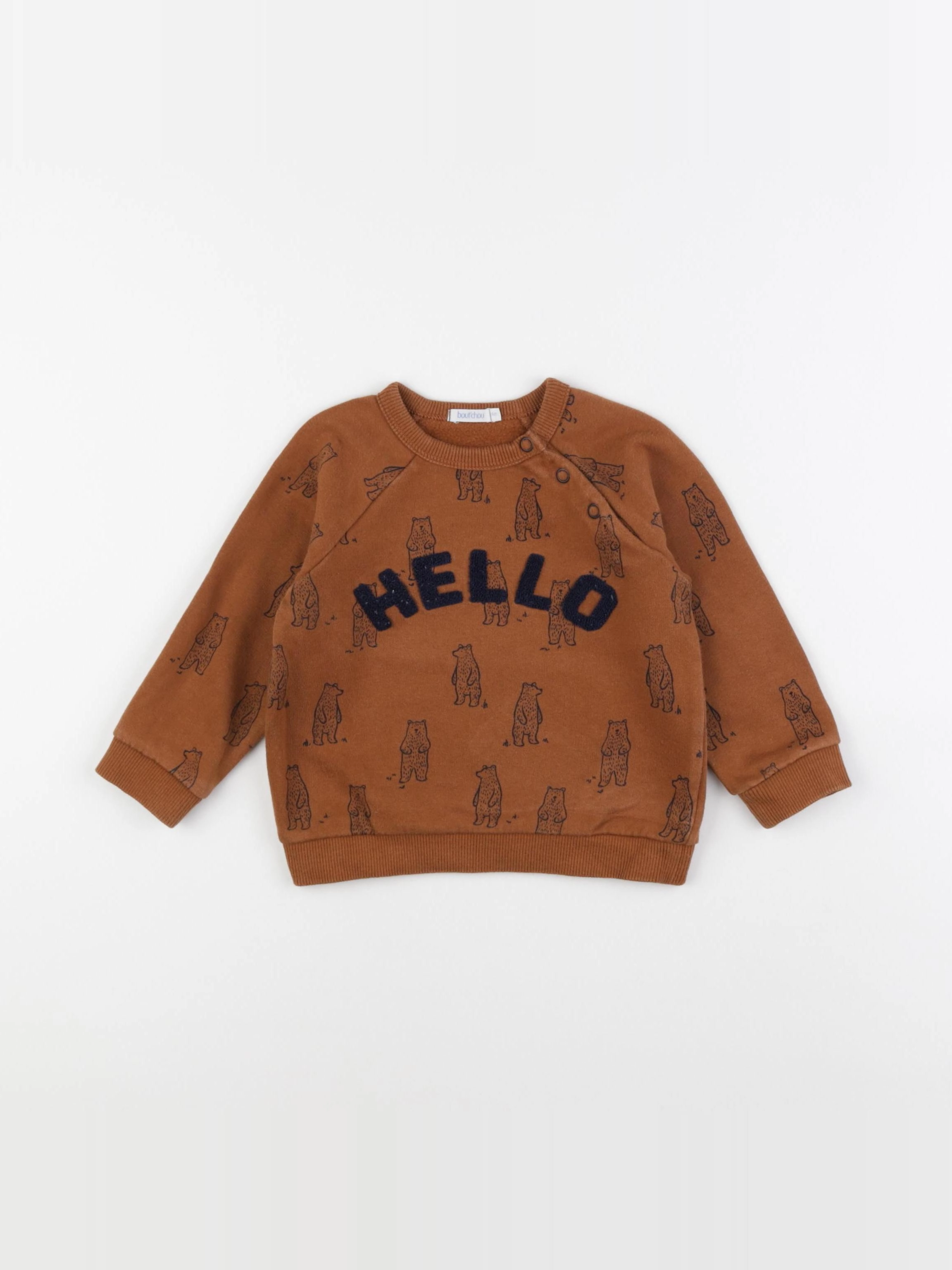 Boutchou - sweat marron - 24 mois