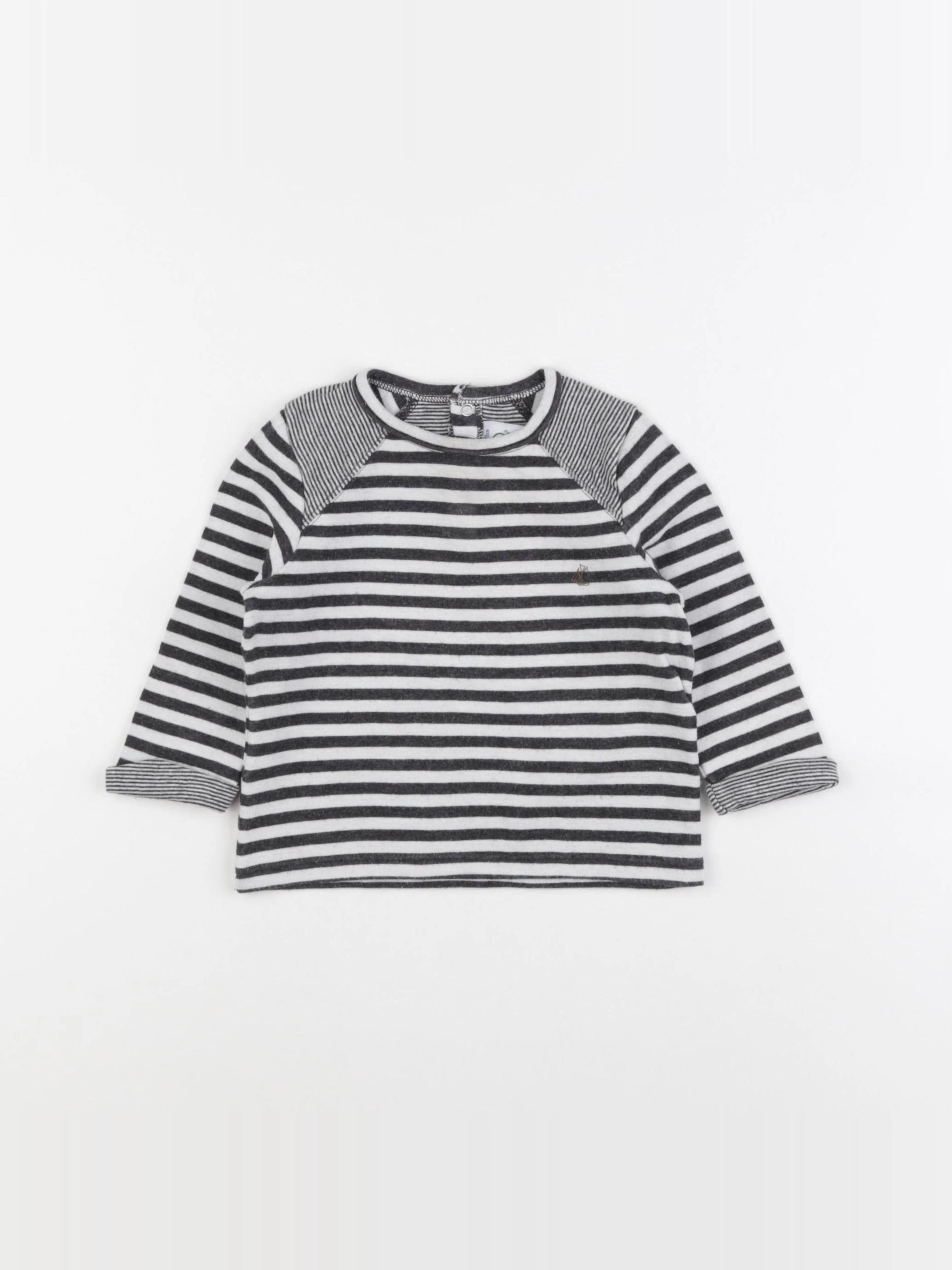 Petit Bateau - tee-shirt bleu - 18 mois