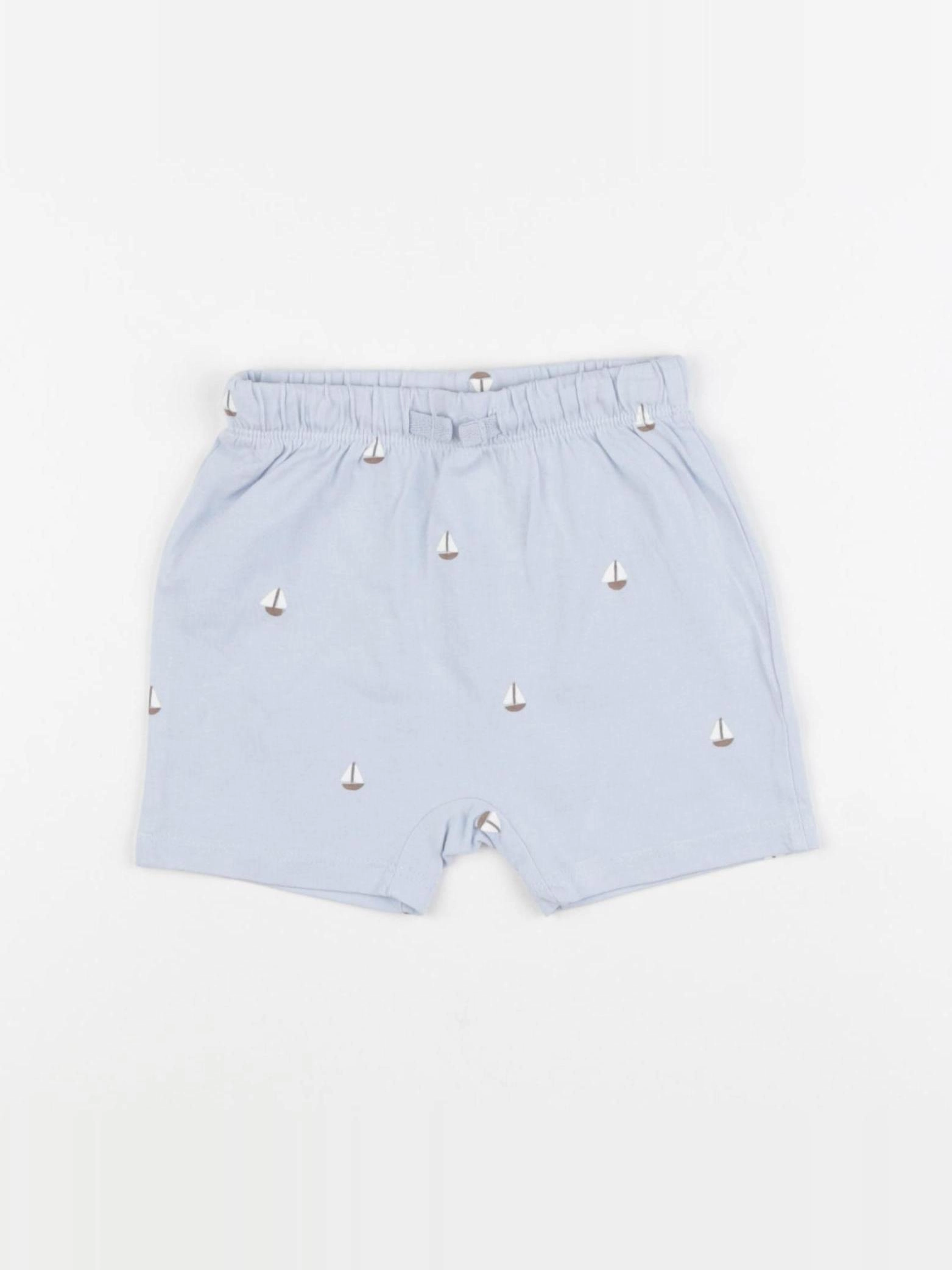 H&M - short bleu - 9/12 mois