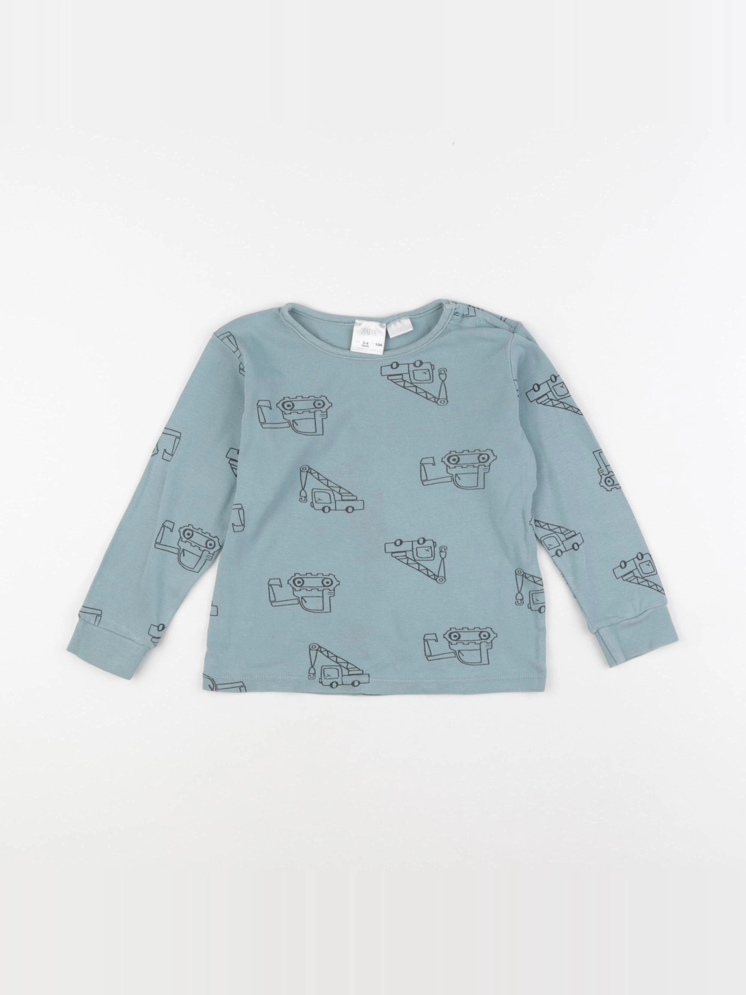 Zara - tee-shirt vert - 3/4 ans