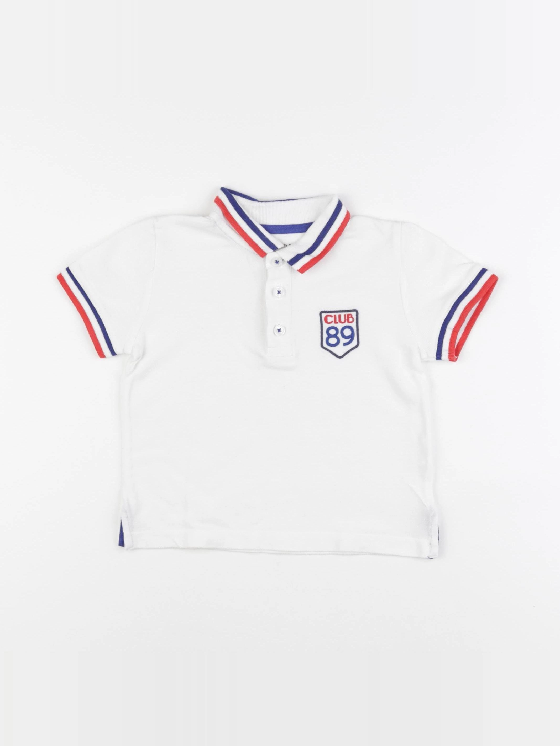 Monoprix - polo blanc - 3 ans