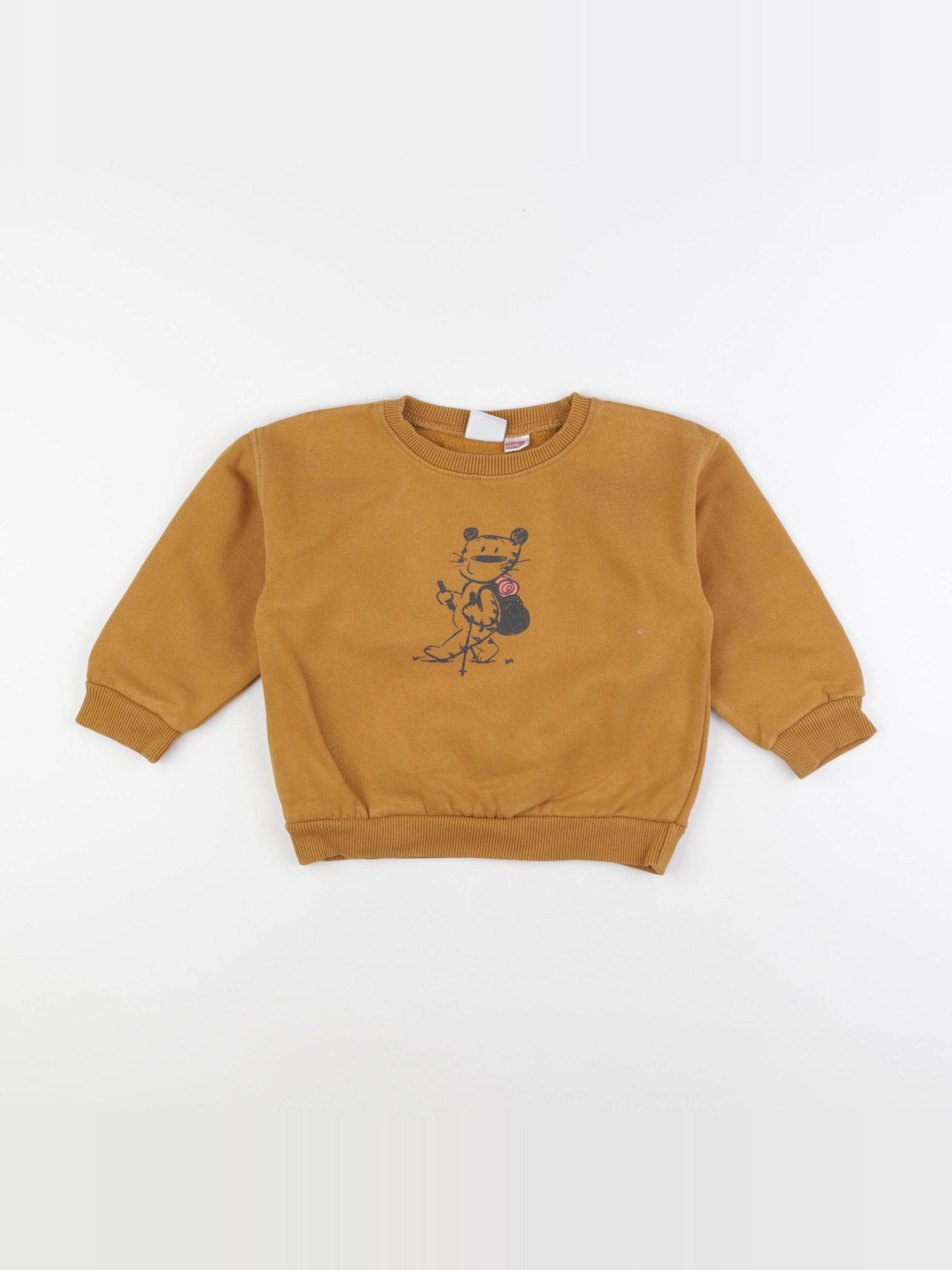 Zara - sweat marron - 3/4 ans