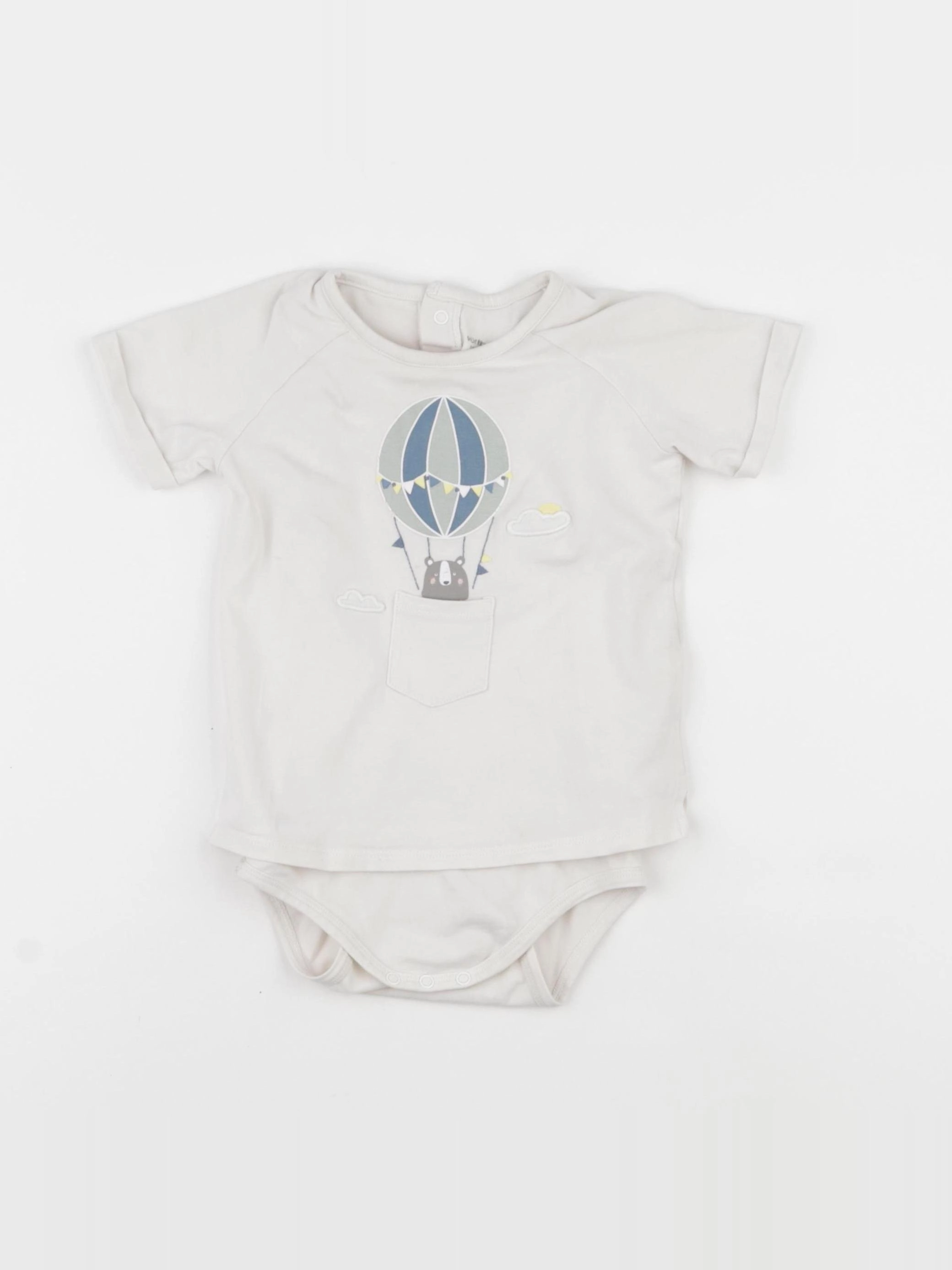 Vertbaudet - body tee-shirt multicolore - 18 mois