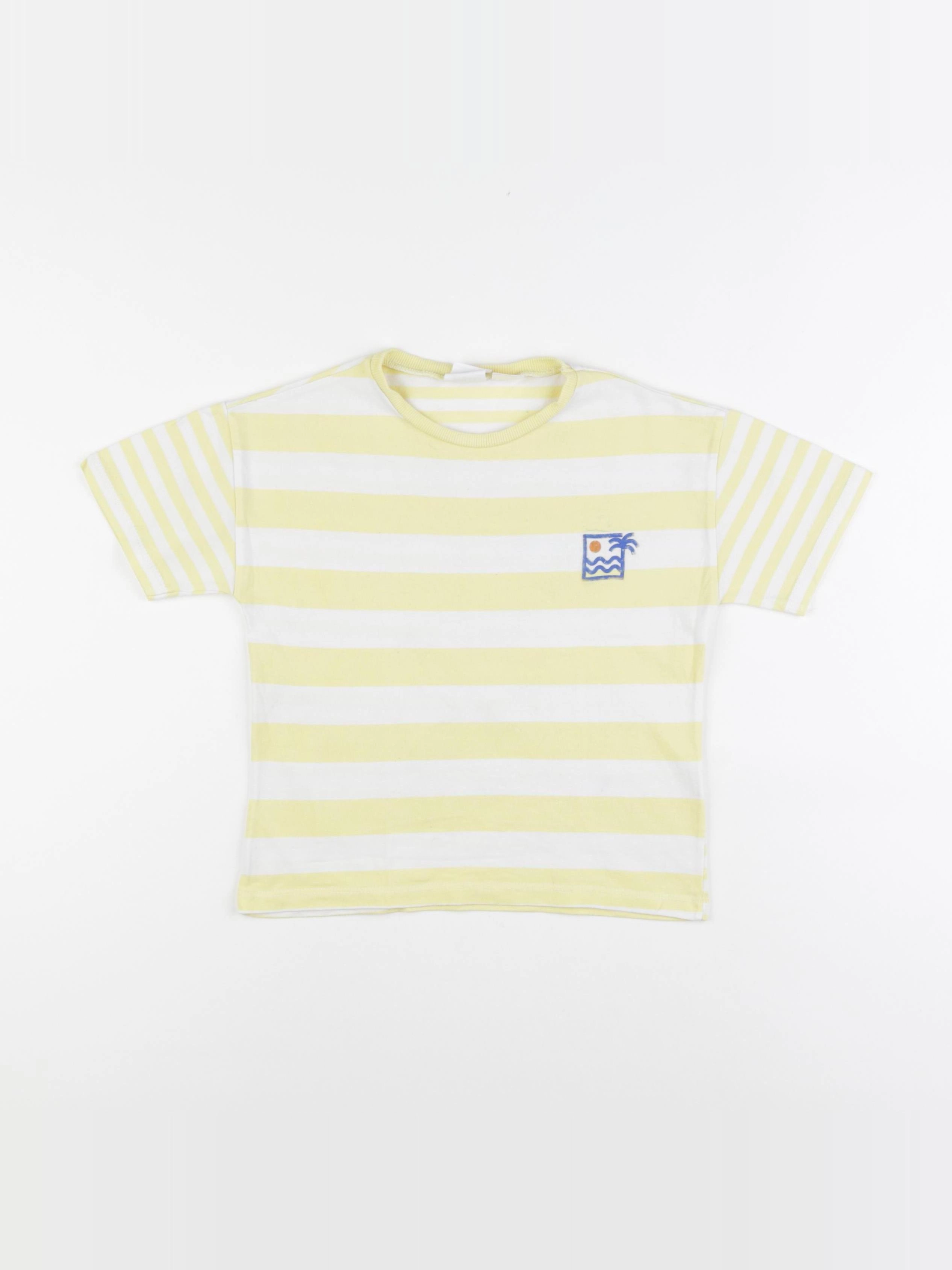 Zara - tee-shirt jaune - 3/4 ans