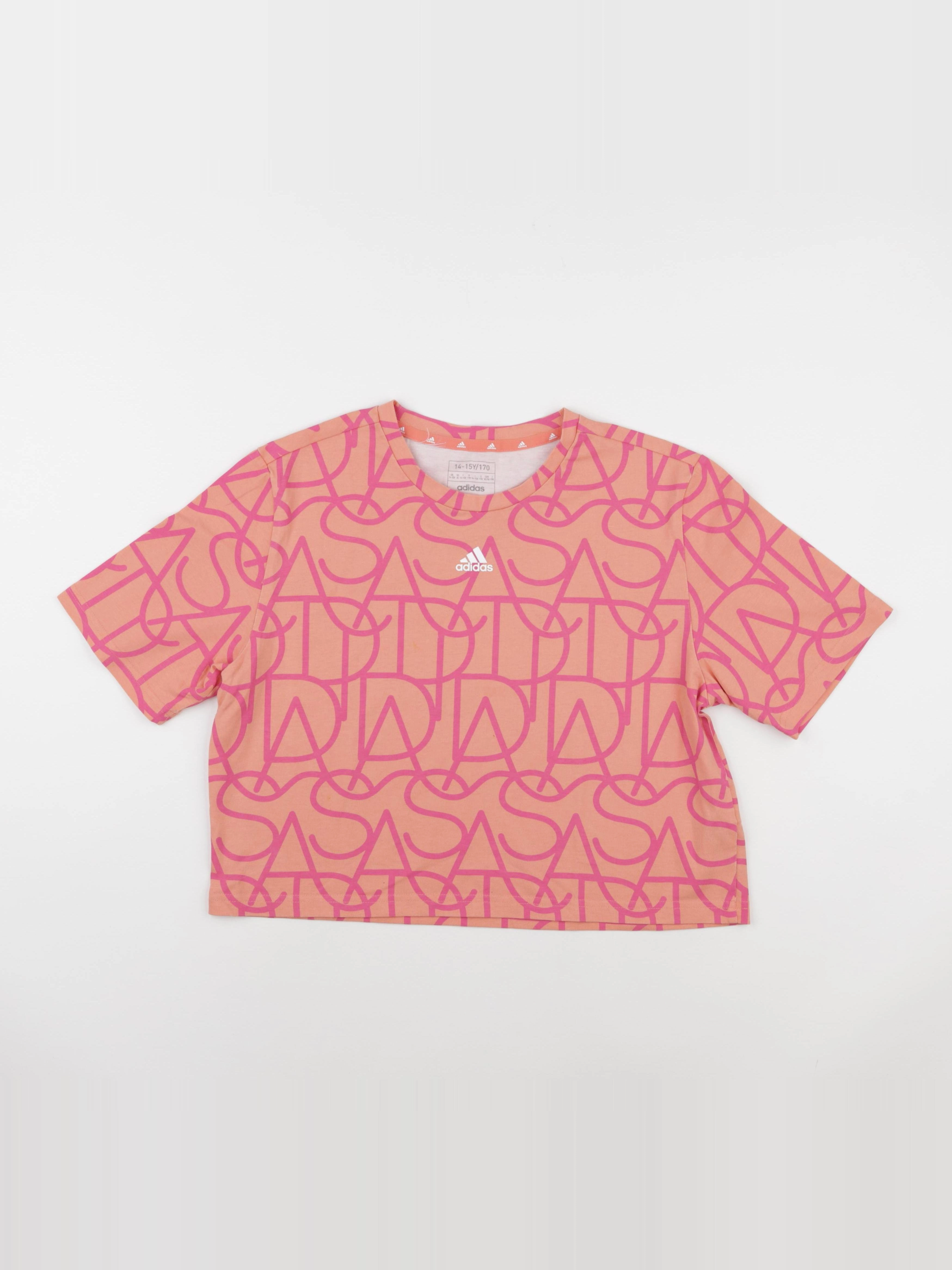 Adidas - tee-shirt rose - 14 ans