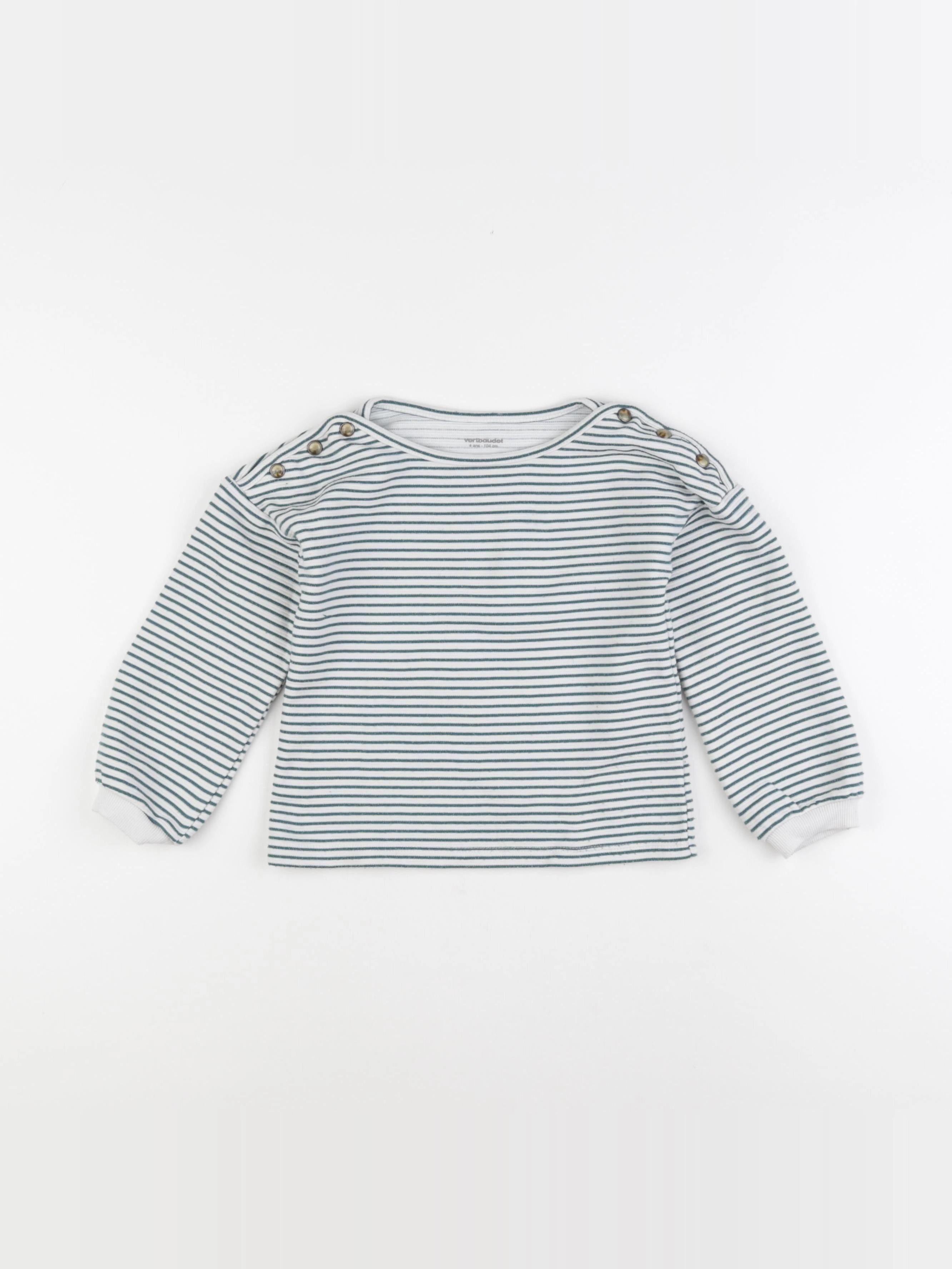 Vertbaudet - tee-shirt vert - 4 ans