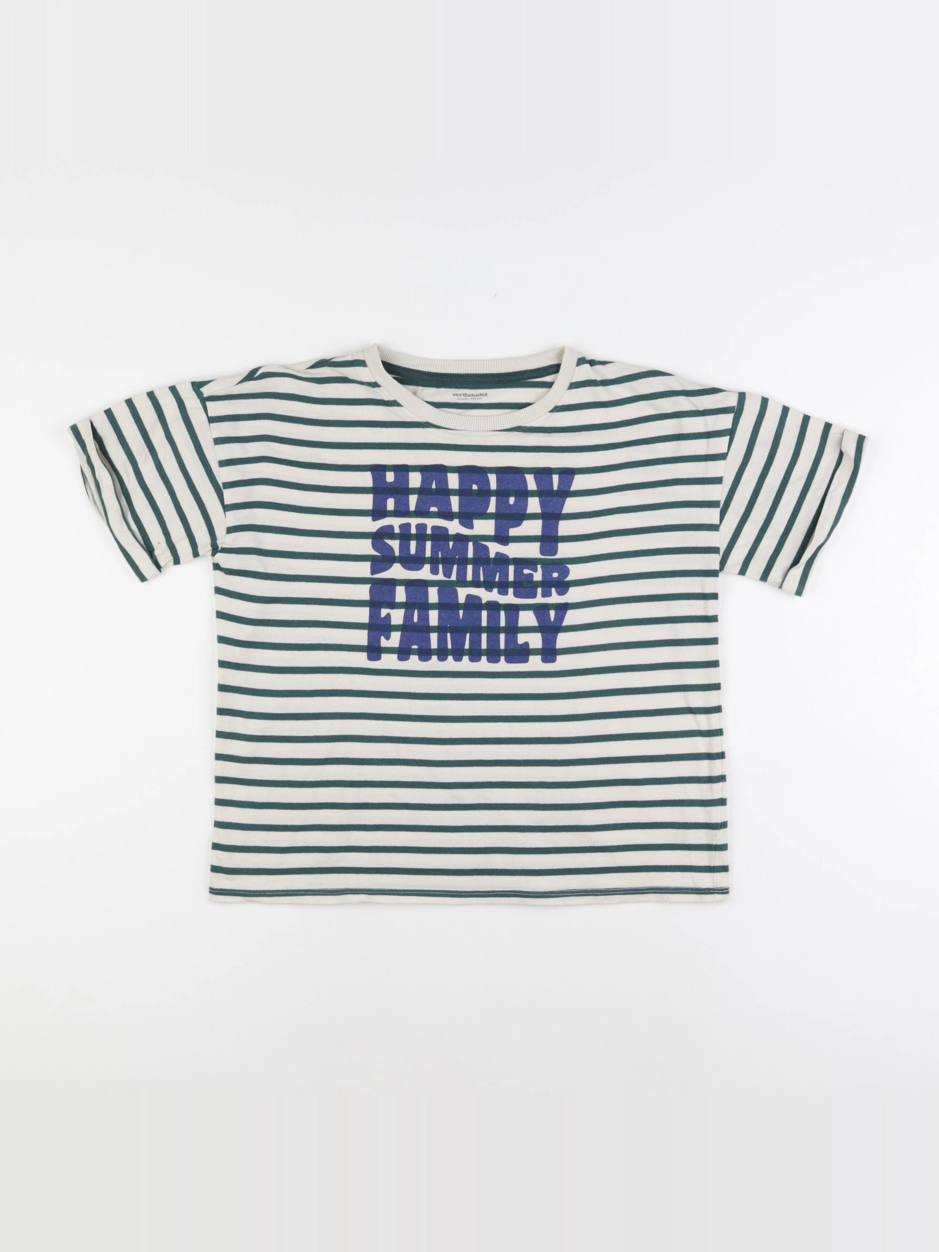 Vertbaudet - tee-shirt vert - 12 ans