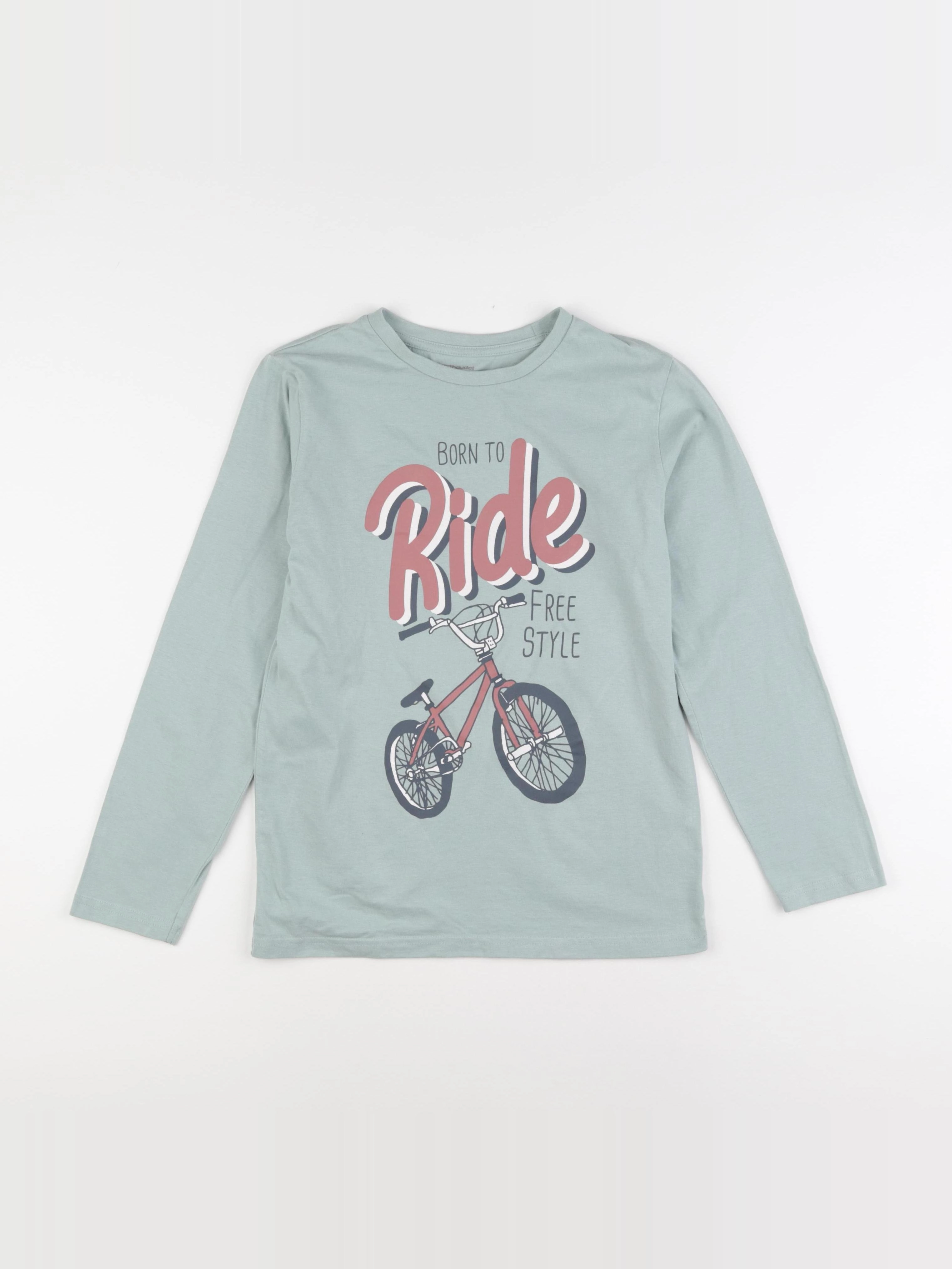 Vertbaudet - tee-shirt vert - 12 ans