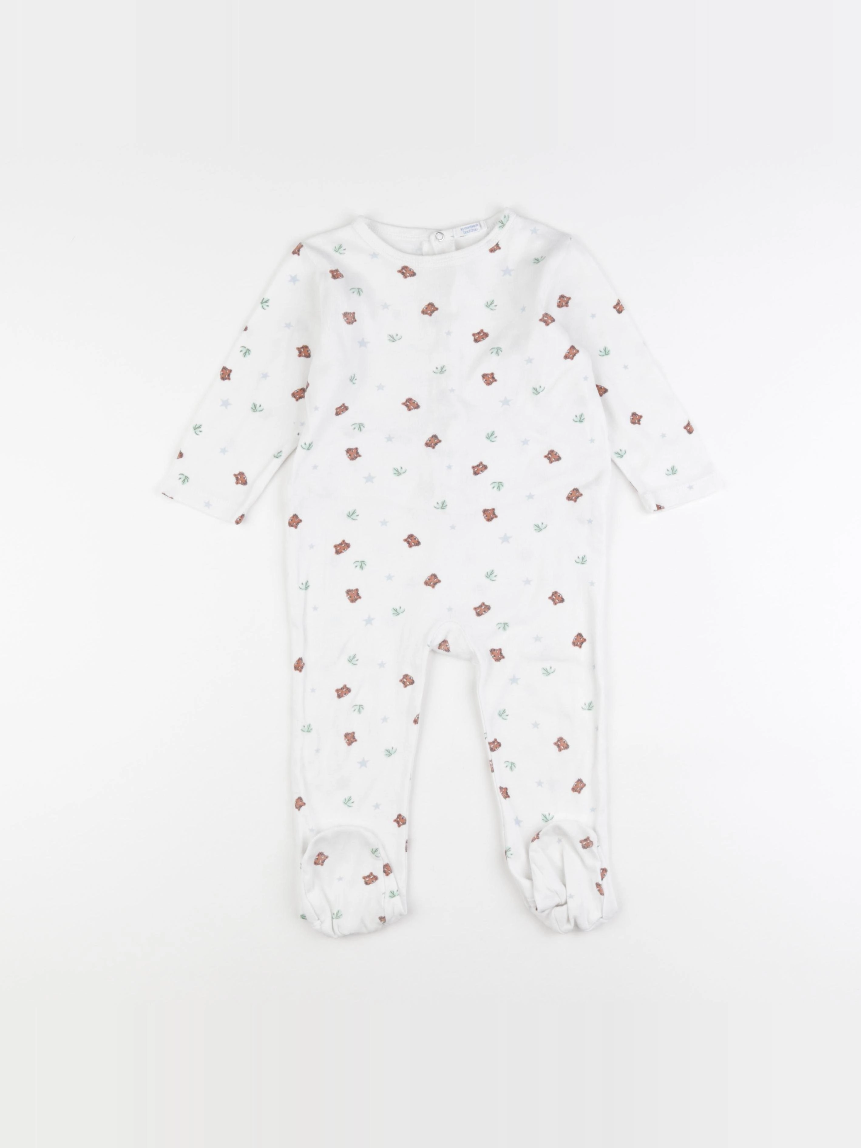 Boutchou - pyjama coton blanc - 18 mois