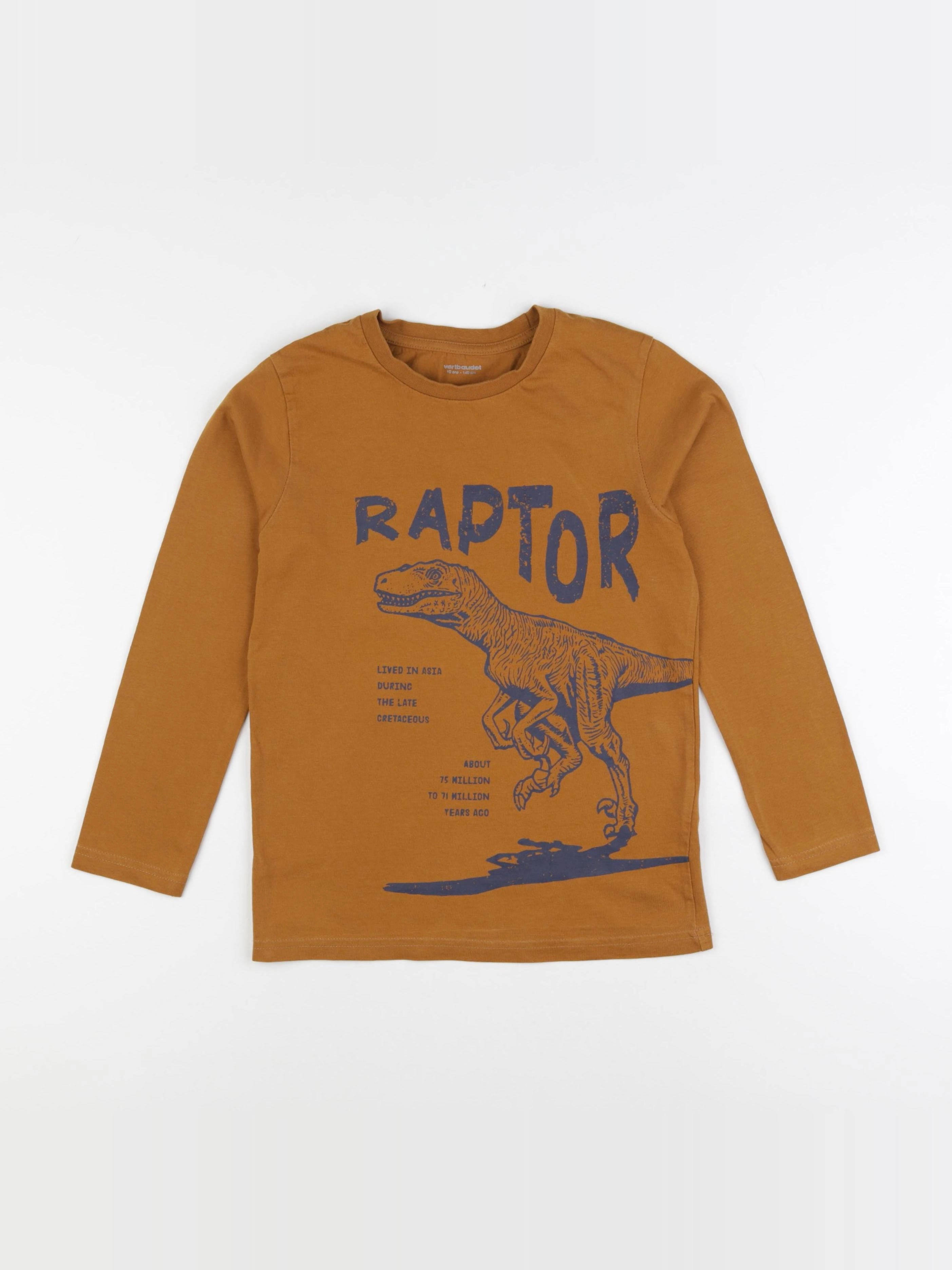 Vertbaudet - tee-shirt marron - 10 ans
