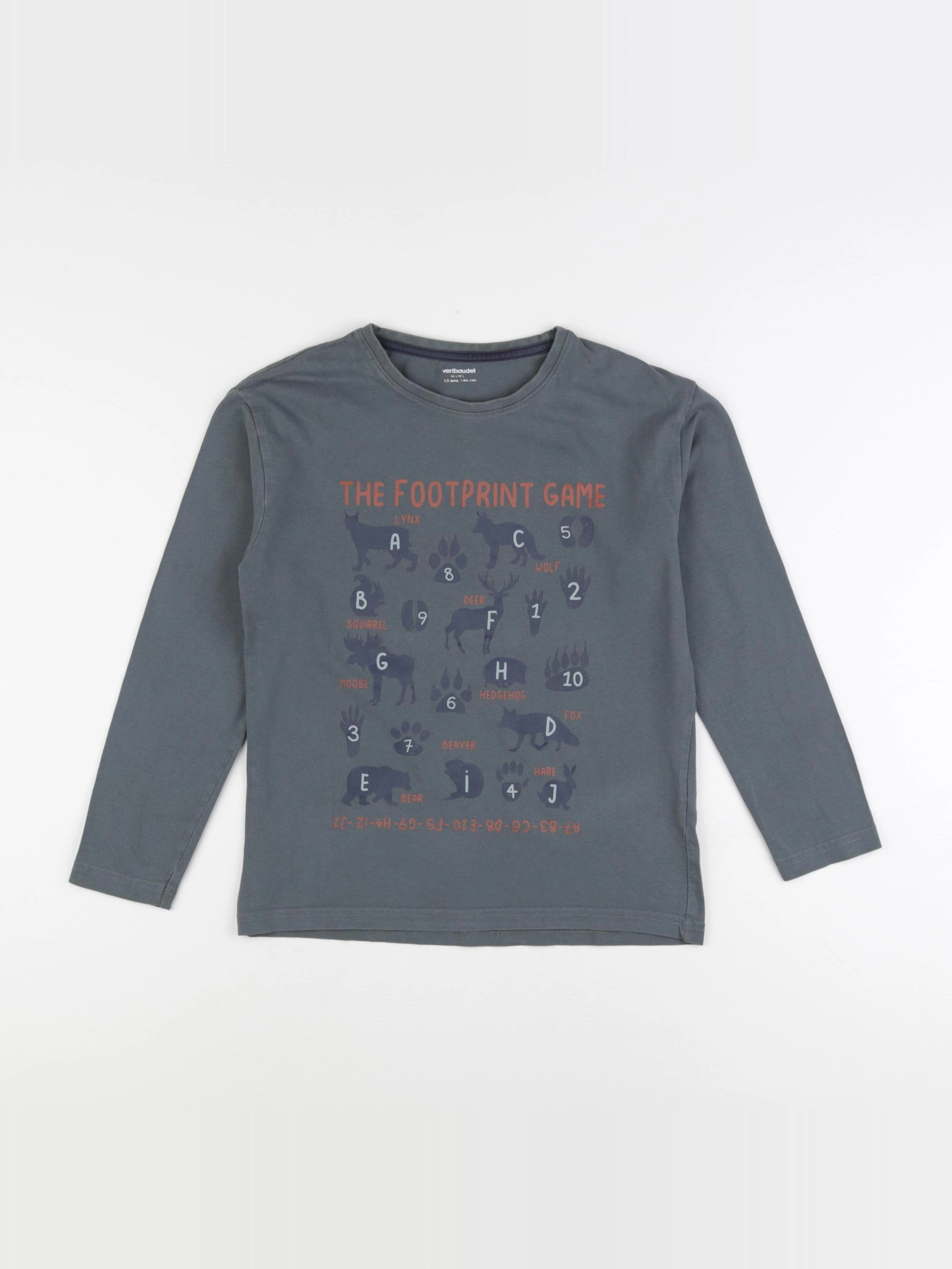Vertbaudet - tee-shirt vert - 10 ans