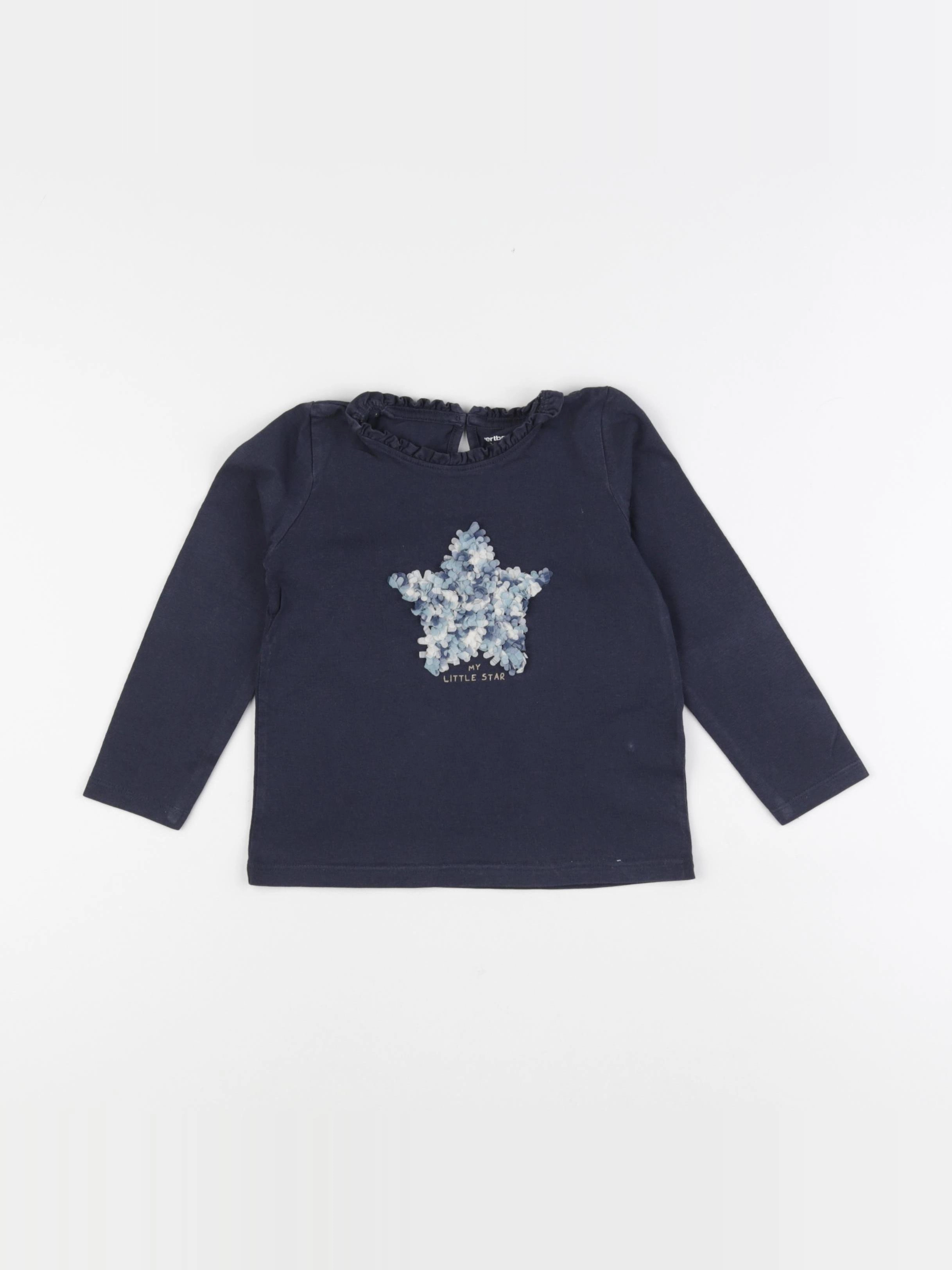 Vertbaudet - tee-shirt bleu - 3 ans