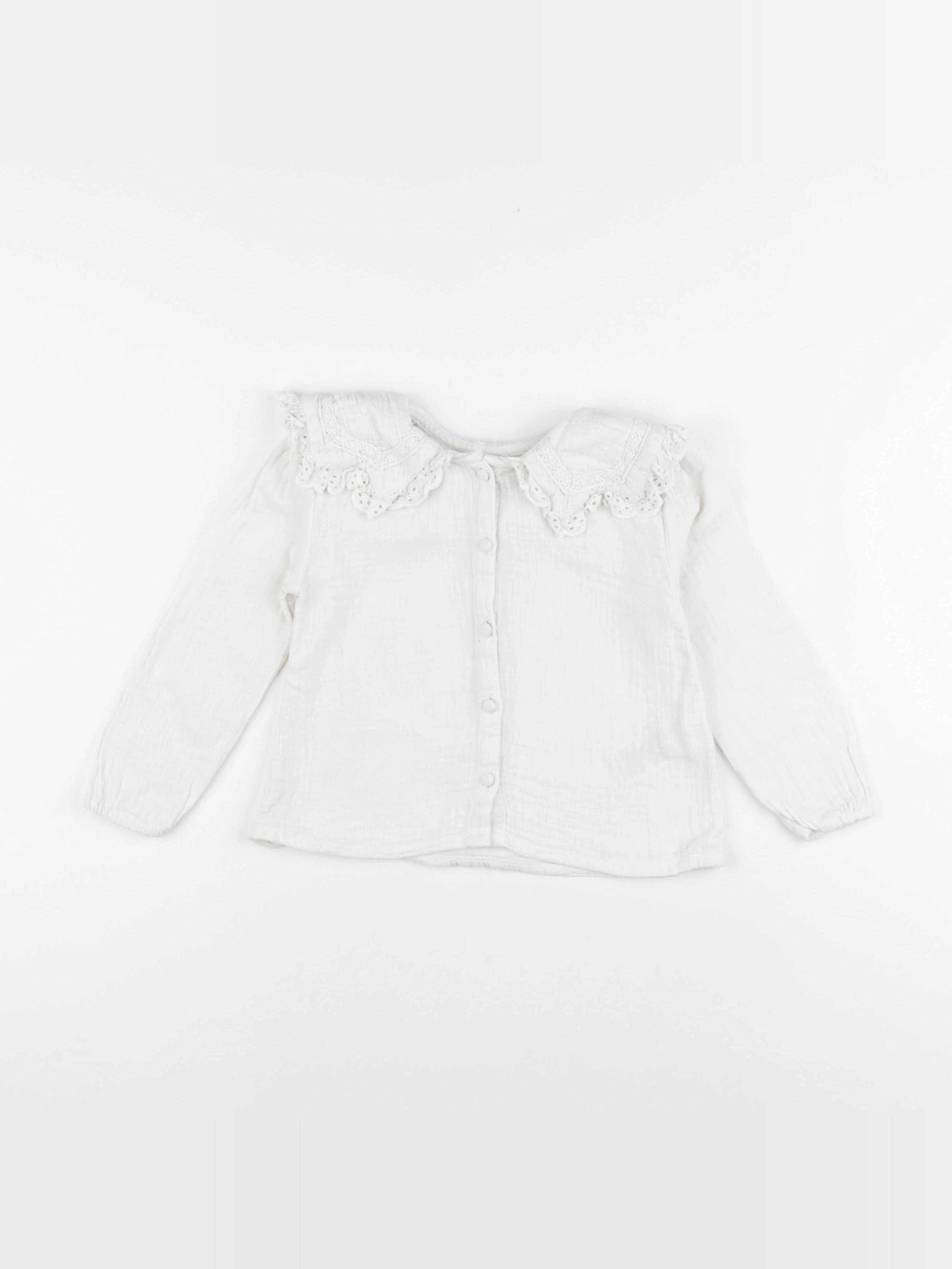 Vertbaudet - blouse beige - 3 ans