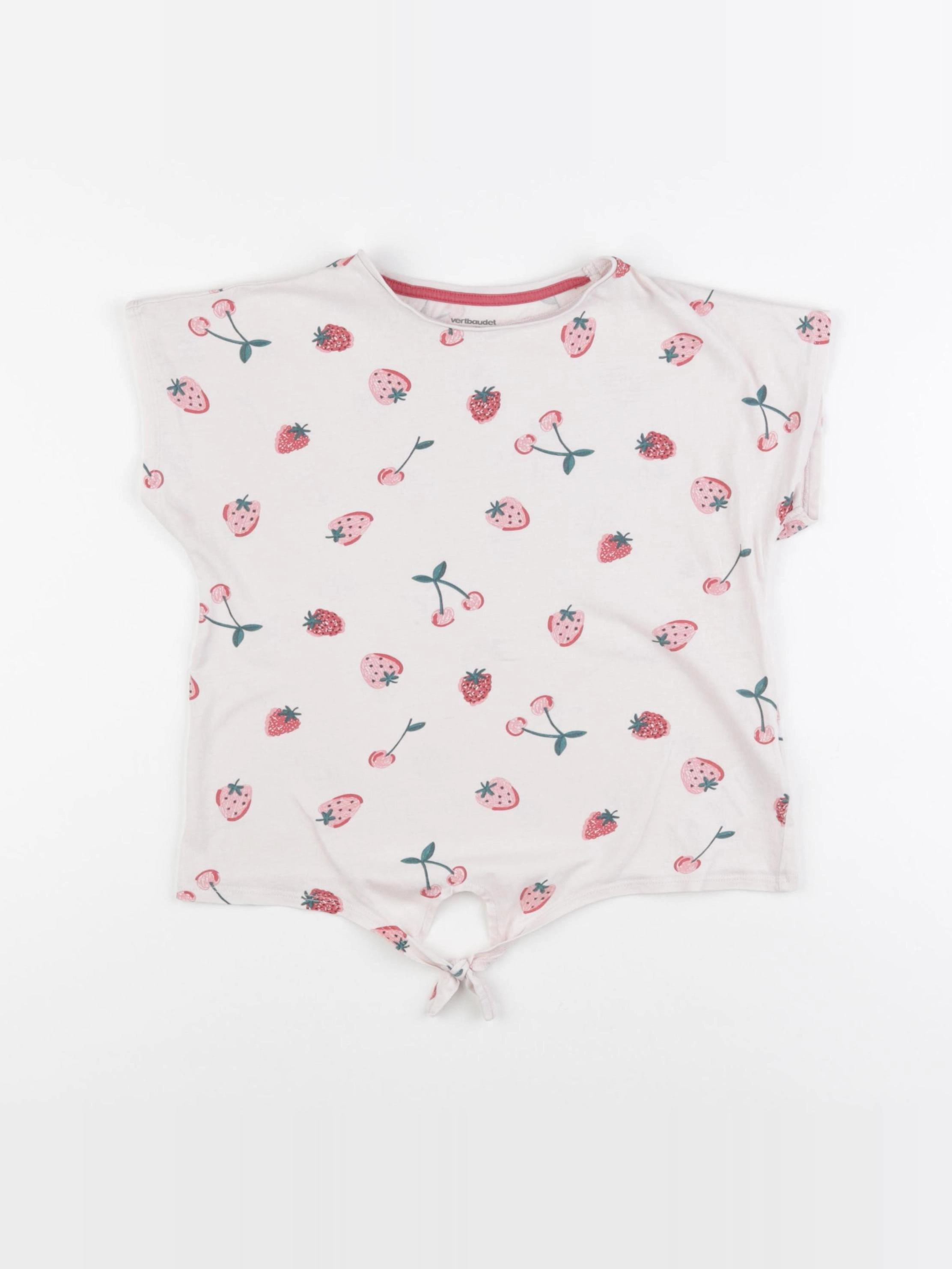 Vertbaudet - tee-shirt rose - 8 ans