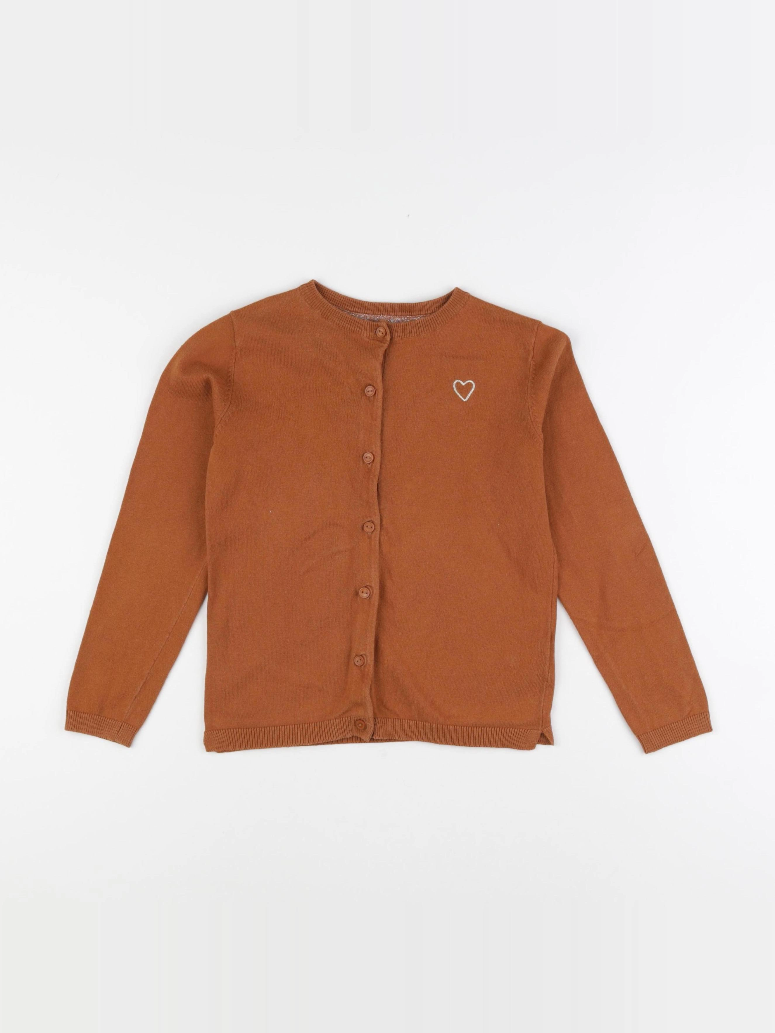 Vertbaudet - gilet marron - 8 ans