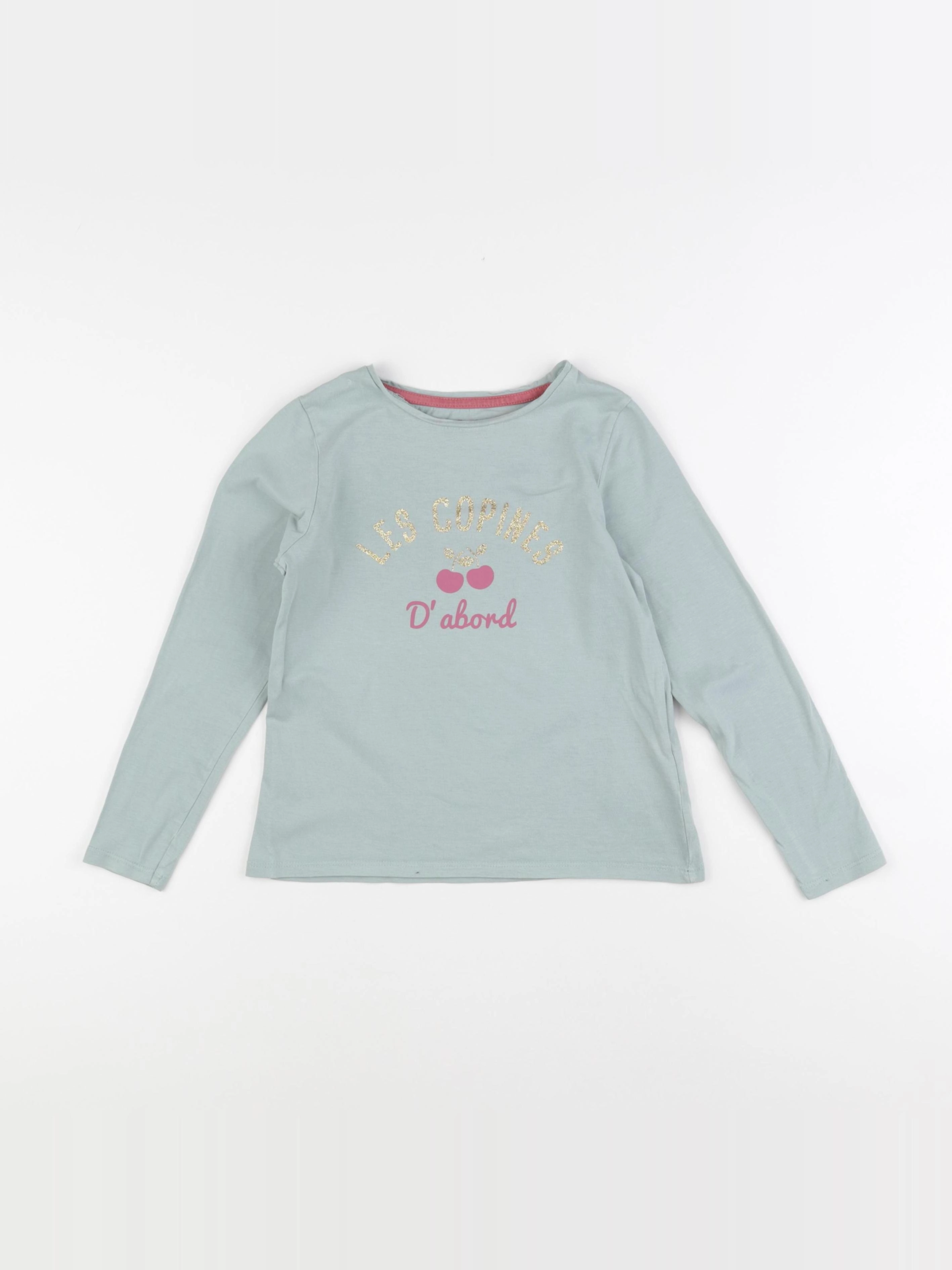 Vertbaudet - tee-shirt vert - 8 ans