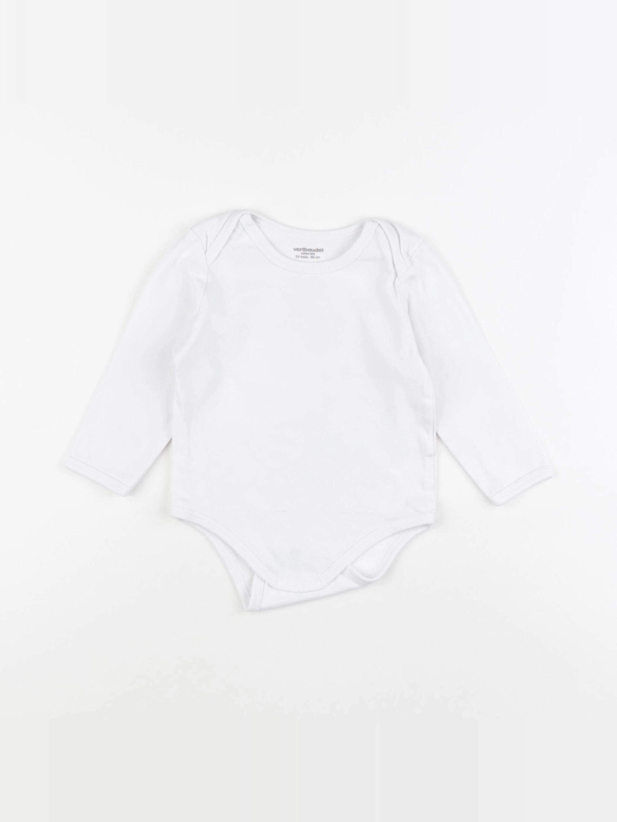 Vertbaudet - body blanc - 24 mois