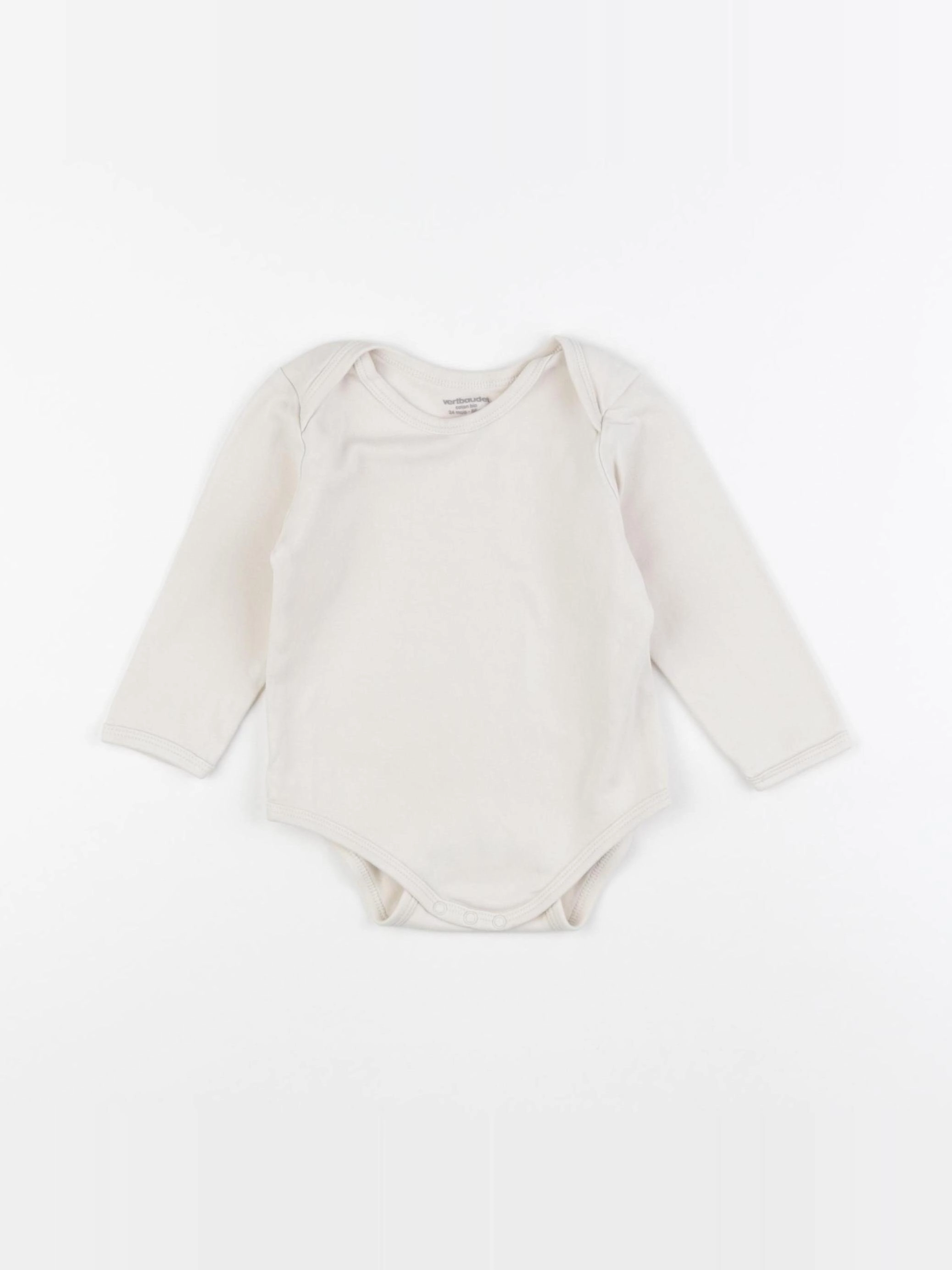 Vertbaudet - body beige - 24 mois