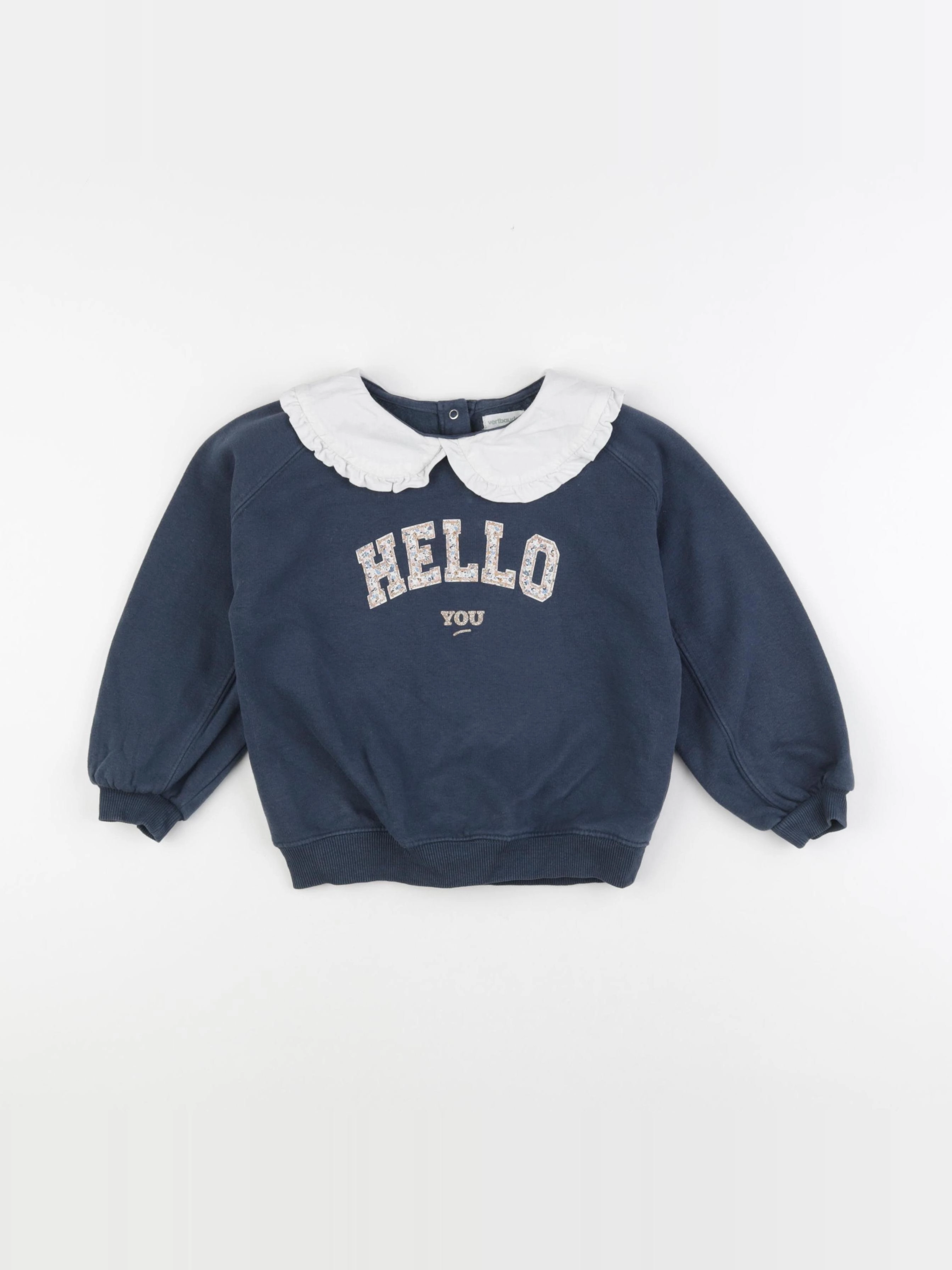 Vertbaudet - sweat vert - 5 ans