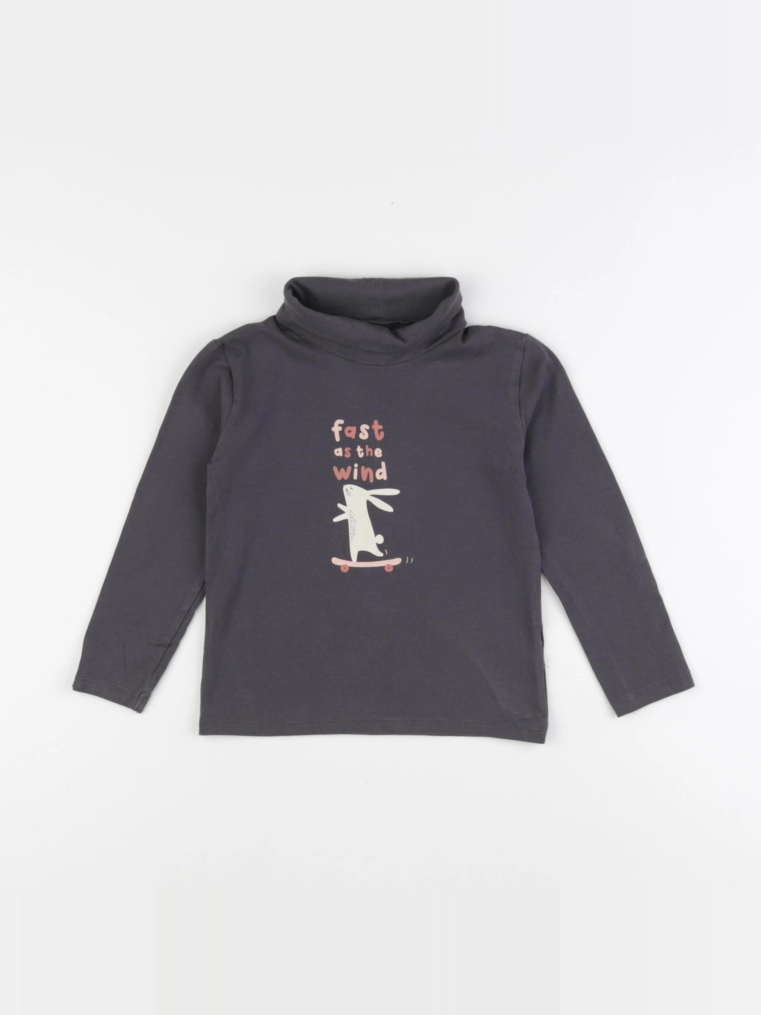 Vertbaudet - sous-pull gris - 5 ans