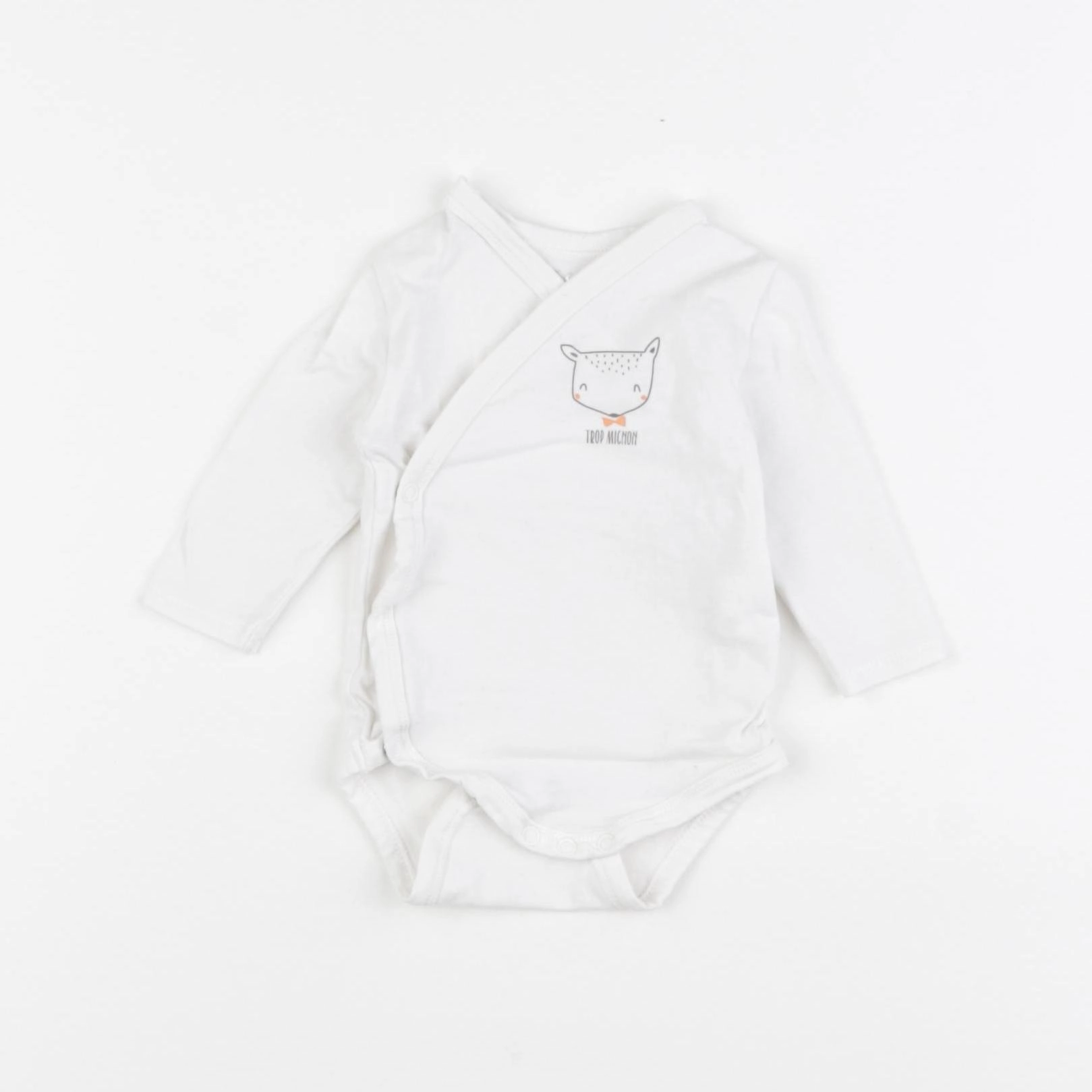 Tape à l'oeil - body blanc - 1 mois