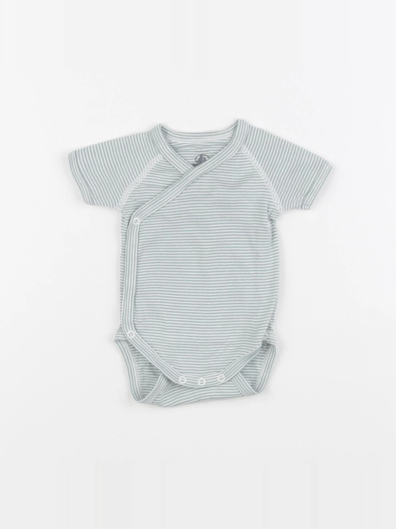 Petit Bateau - body vert - 1 mois