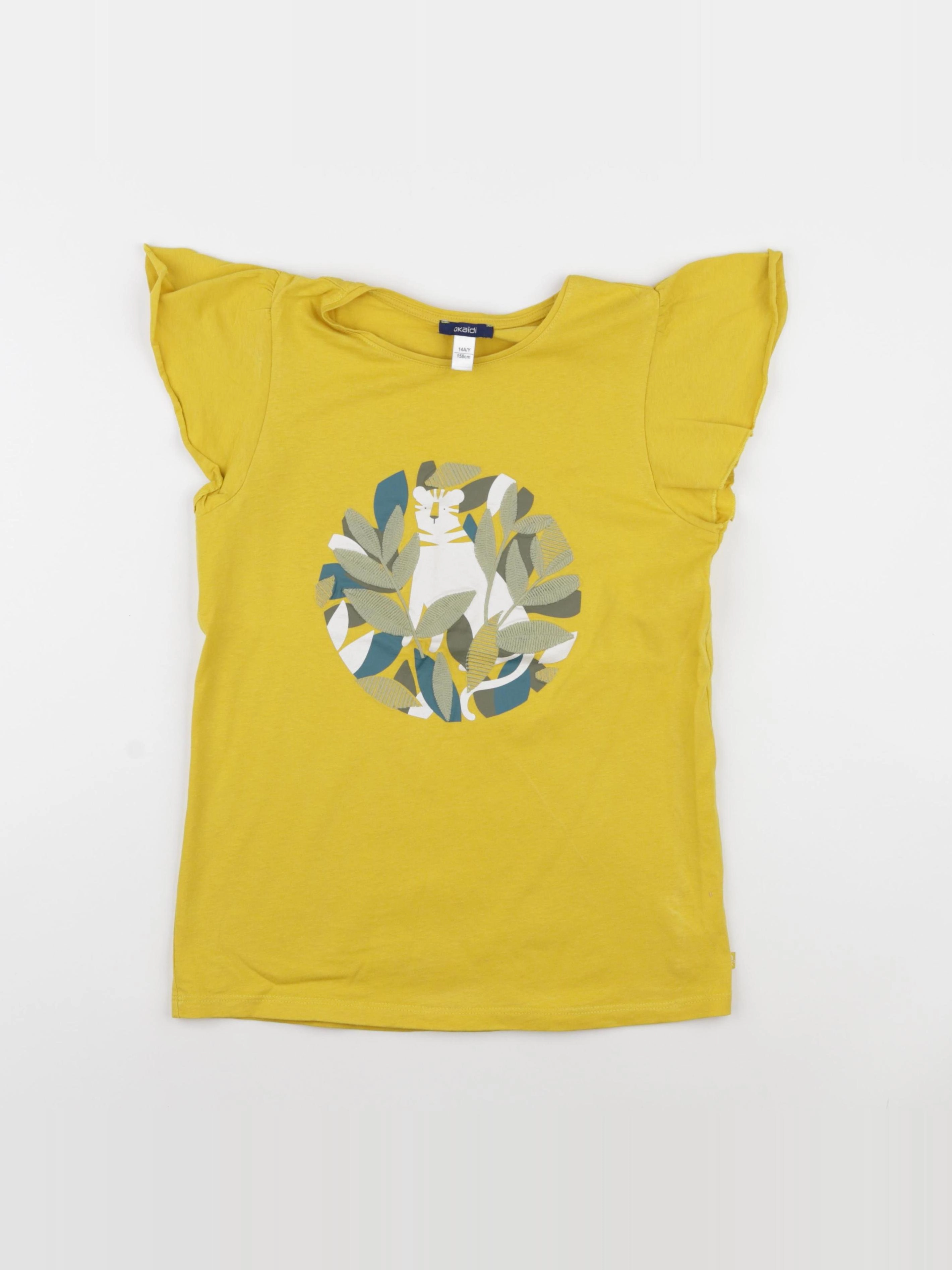 Okaidi - tee-shirt jaune - 14 ans