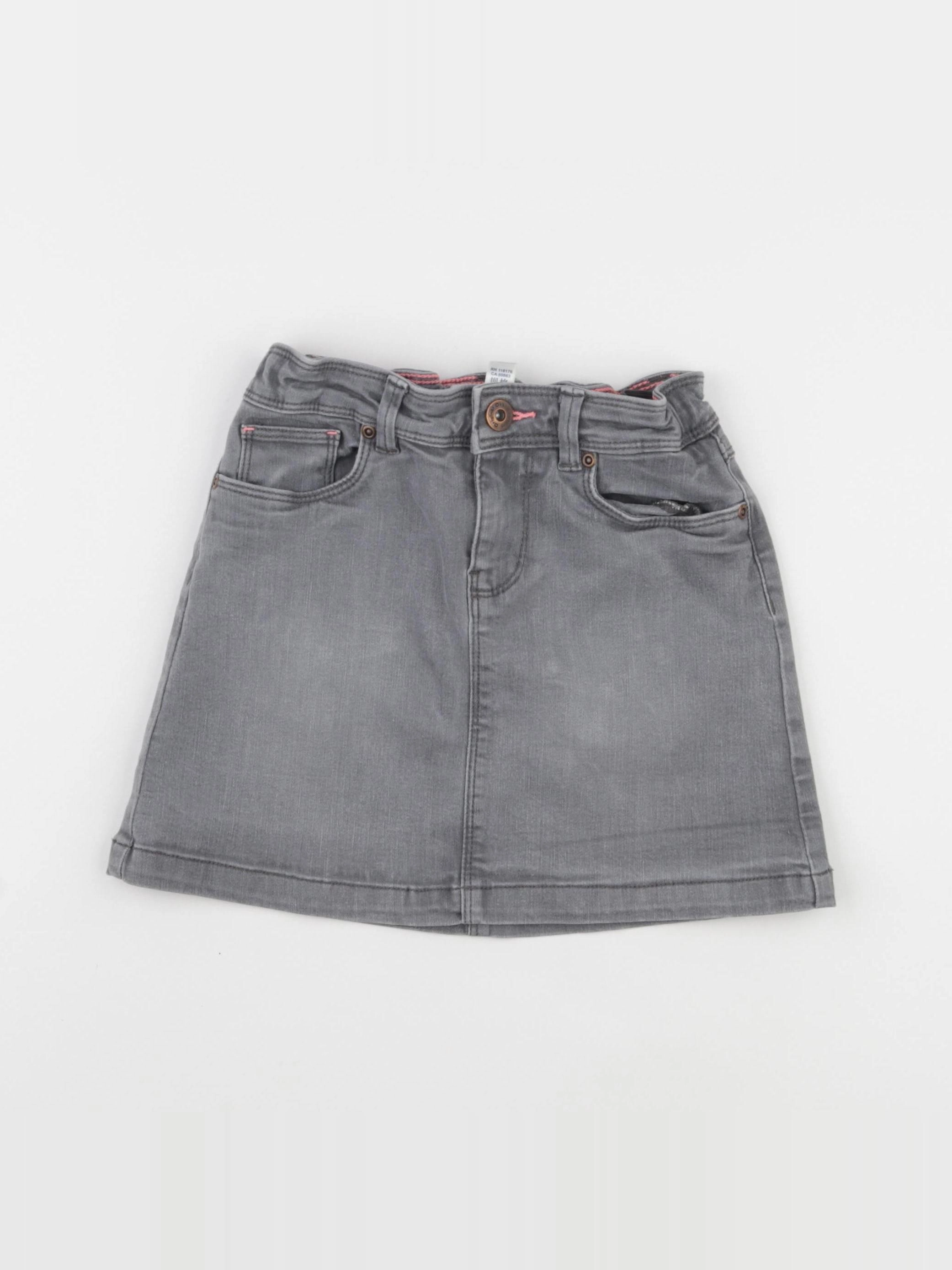 Okaidi - jupe gris - 8 ans