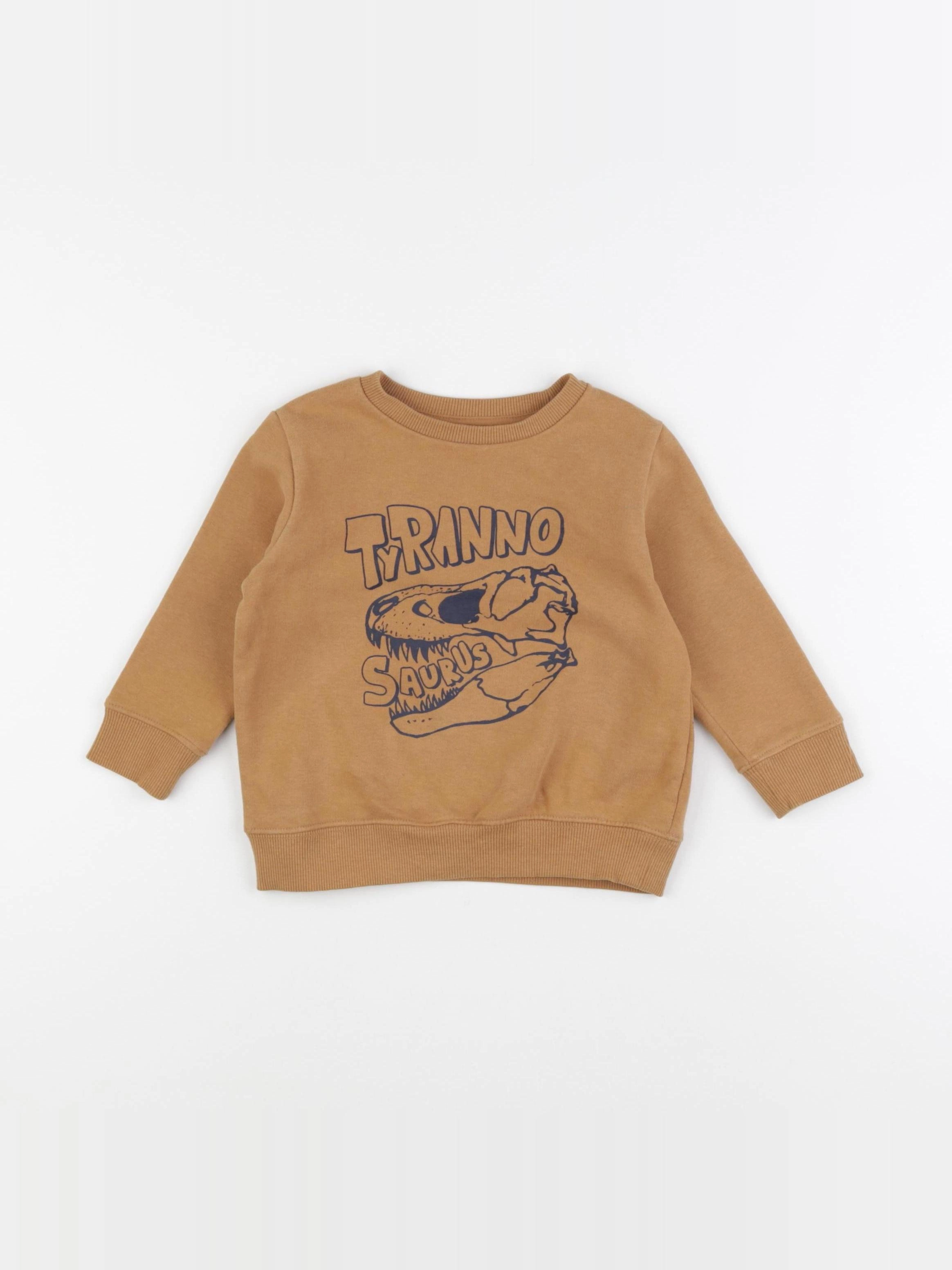 Vertbaudet - sweat marron - 2 ans