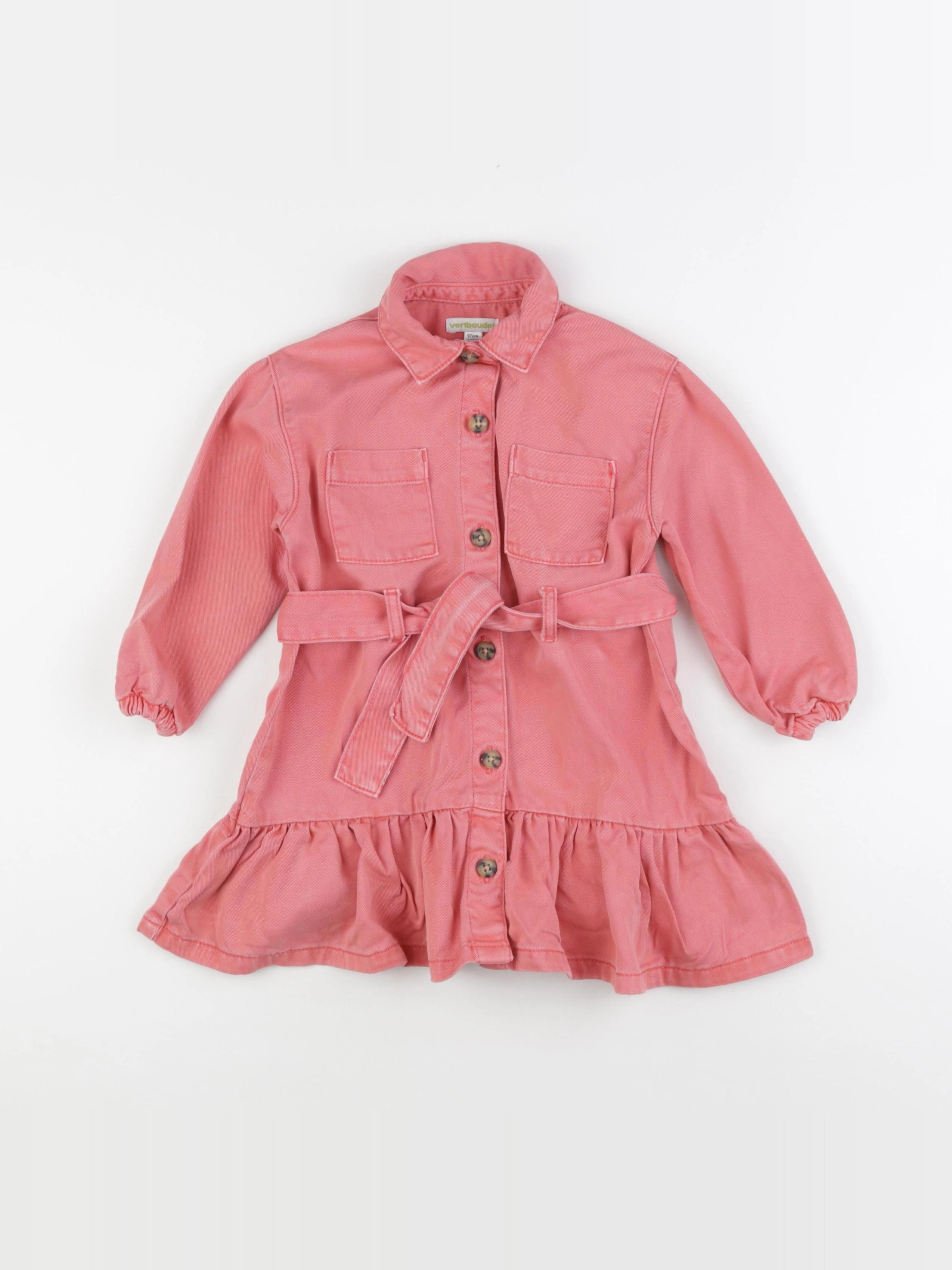 Vertbaudet - robe rose - 2 ans