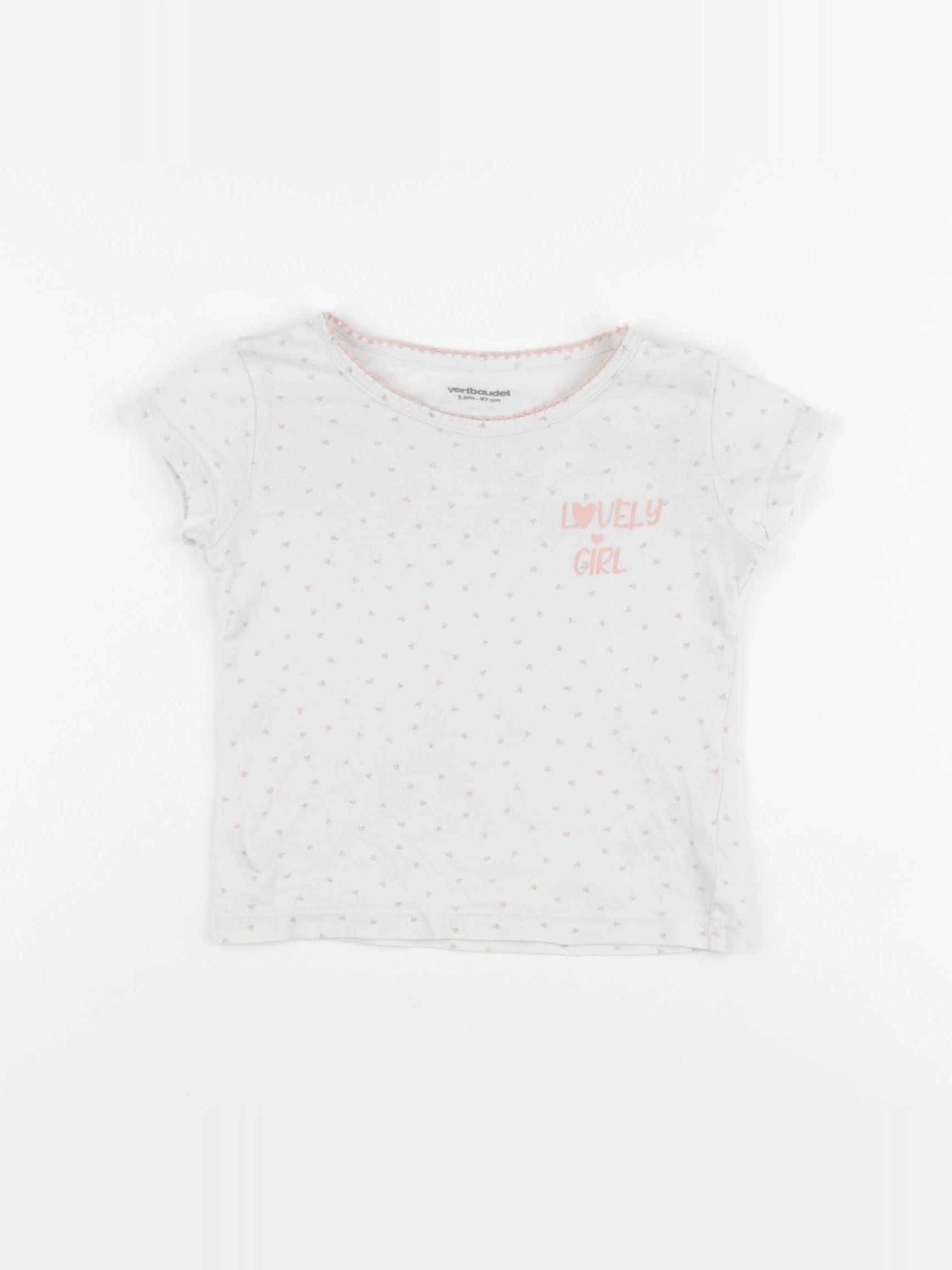 Vertbaudet - maillot de corps blanc - 3 ans