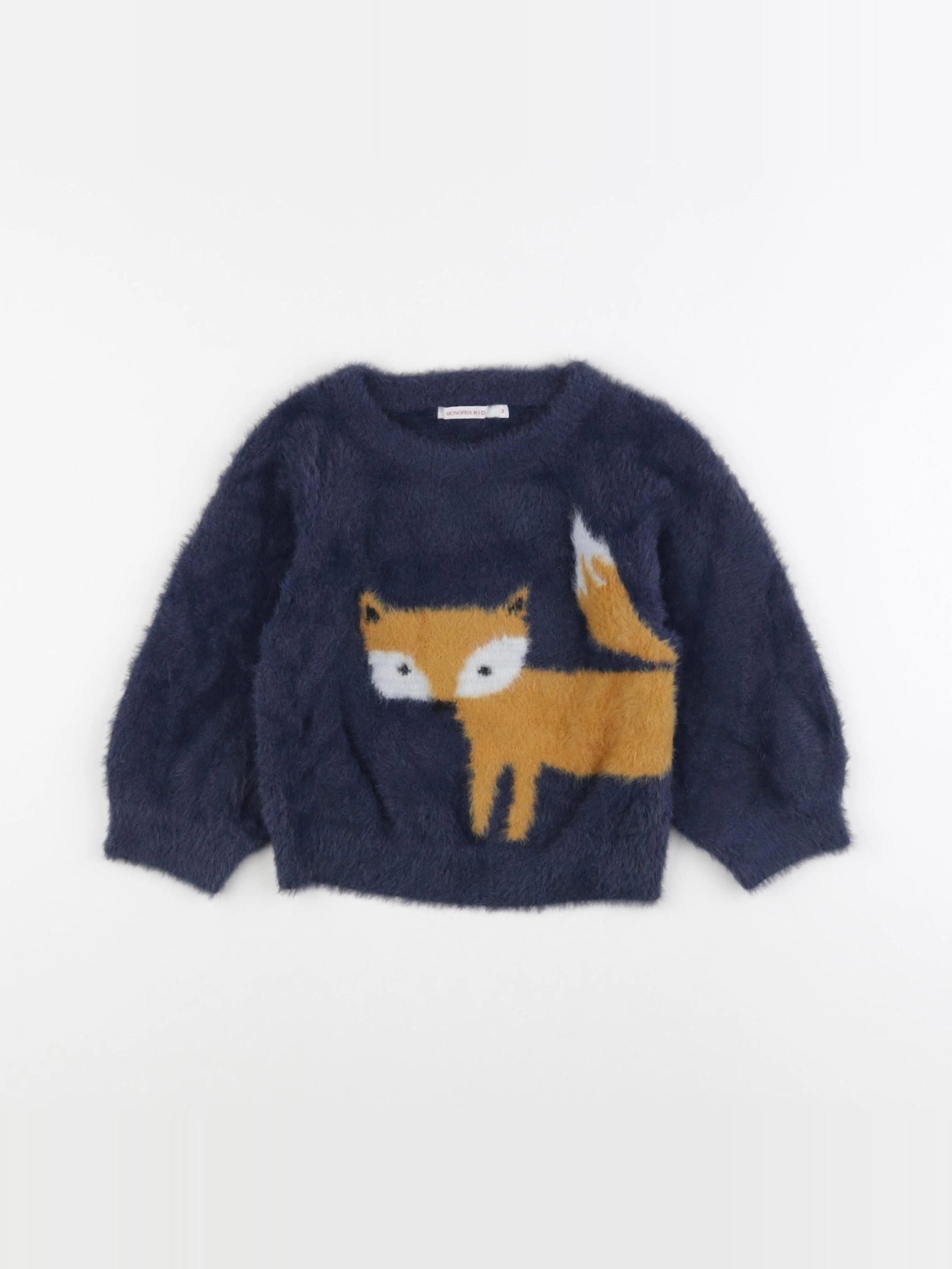 Monoprix - pull bleu - 3 ans
