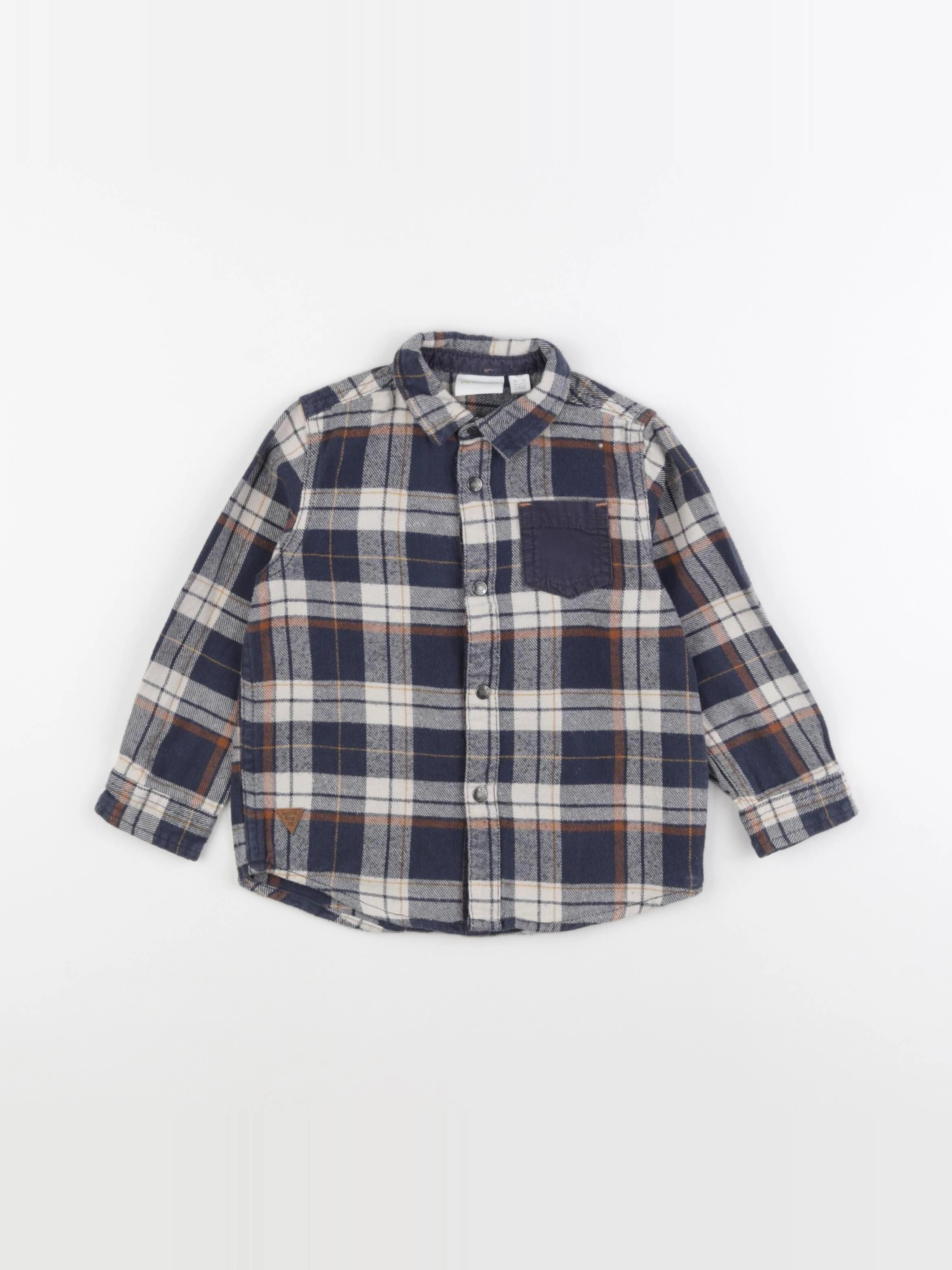 Vertbaudet - chemise bleu - 3 ans