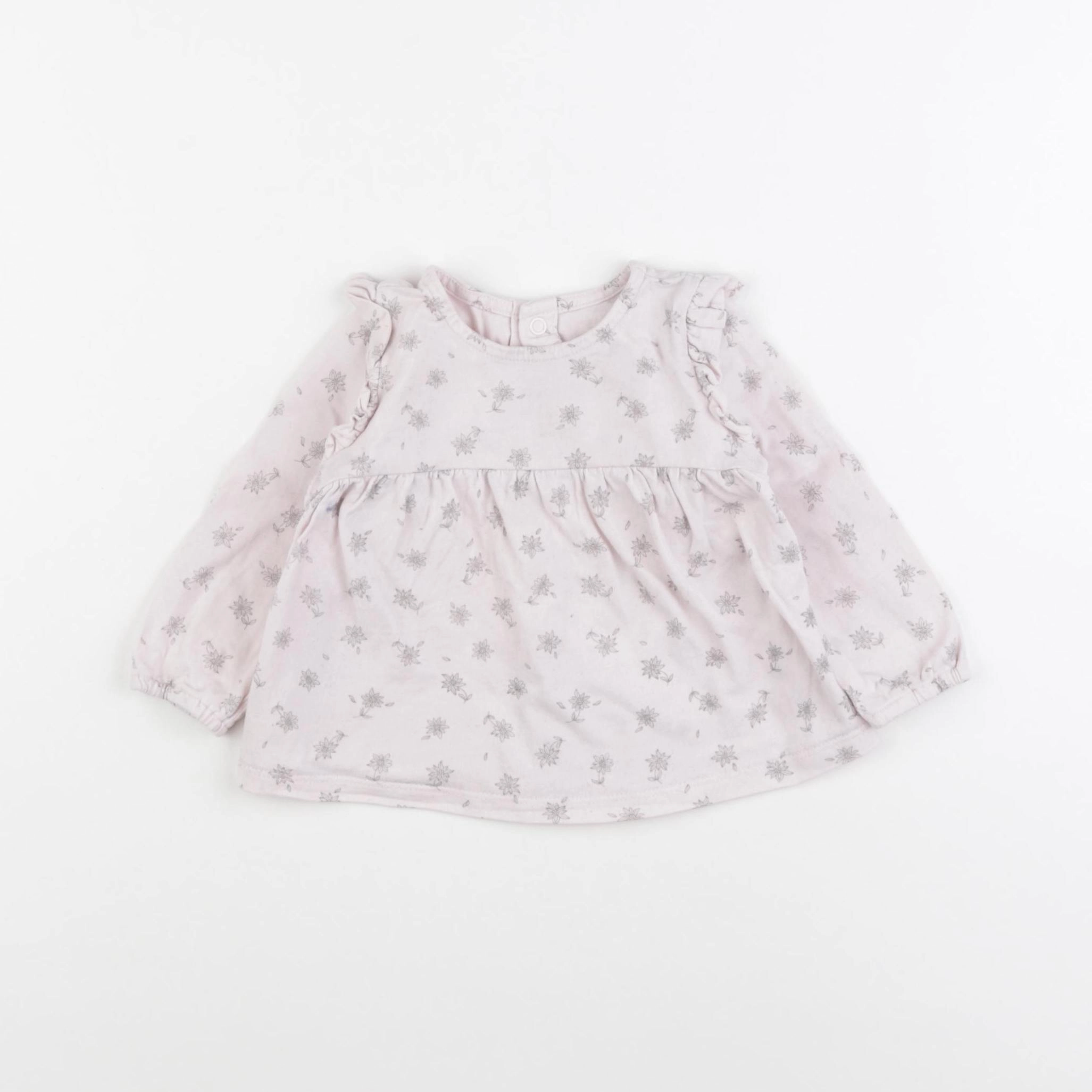 Natalys - tee-shirt rose - 6 mois