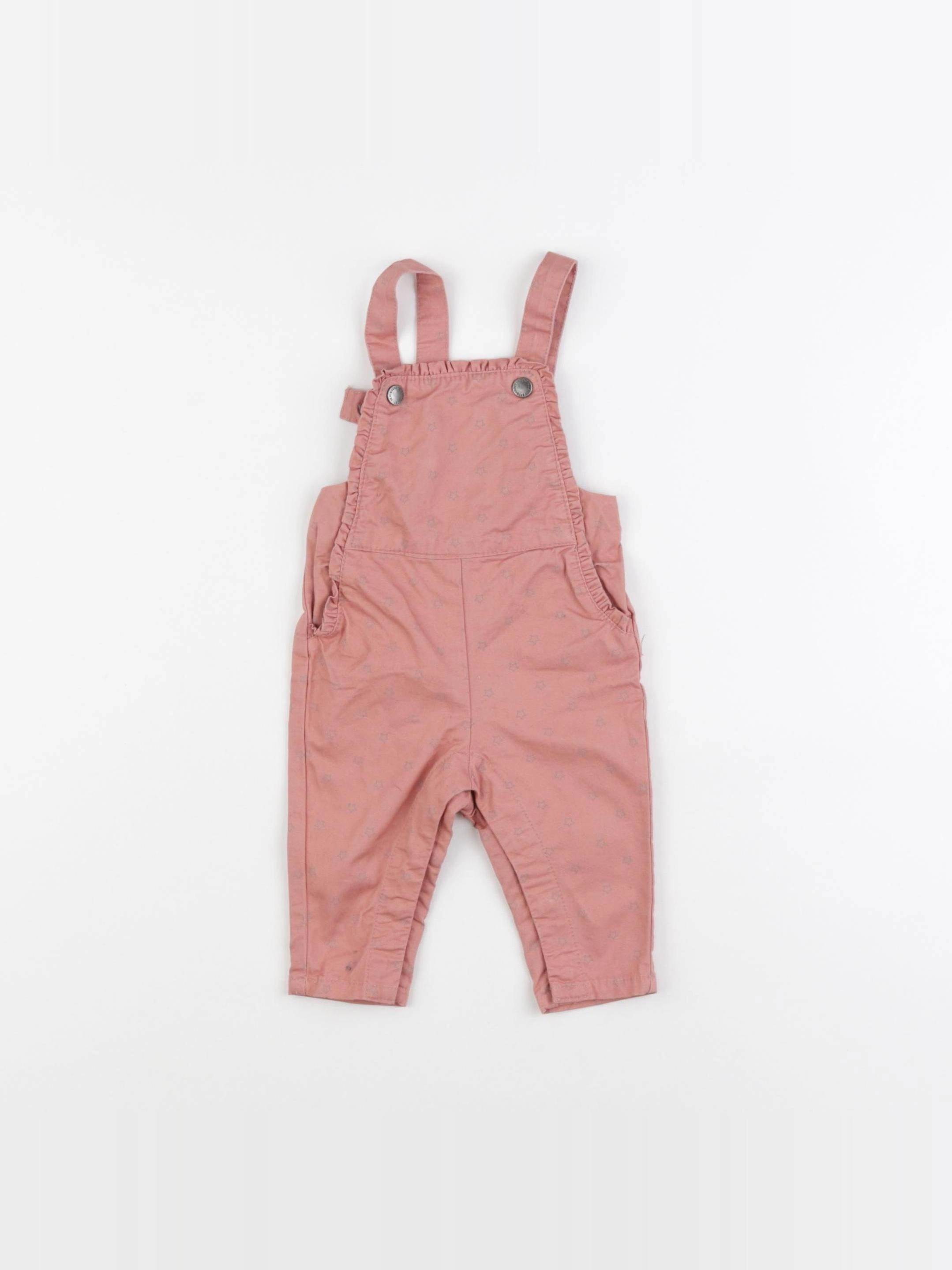 Vertbaudet - salopette rose - 3 mois