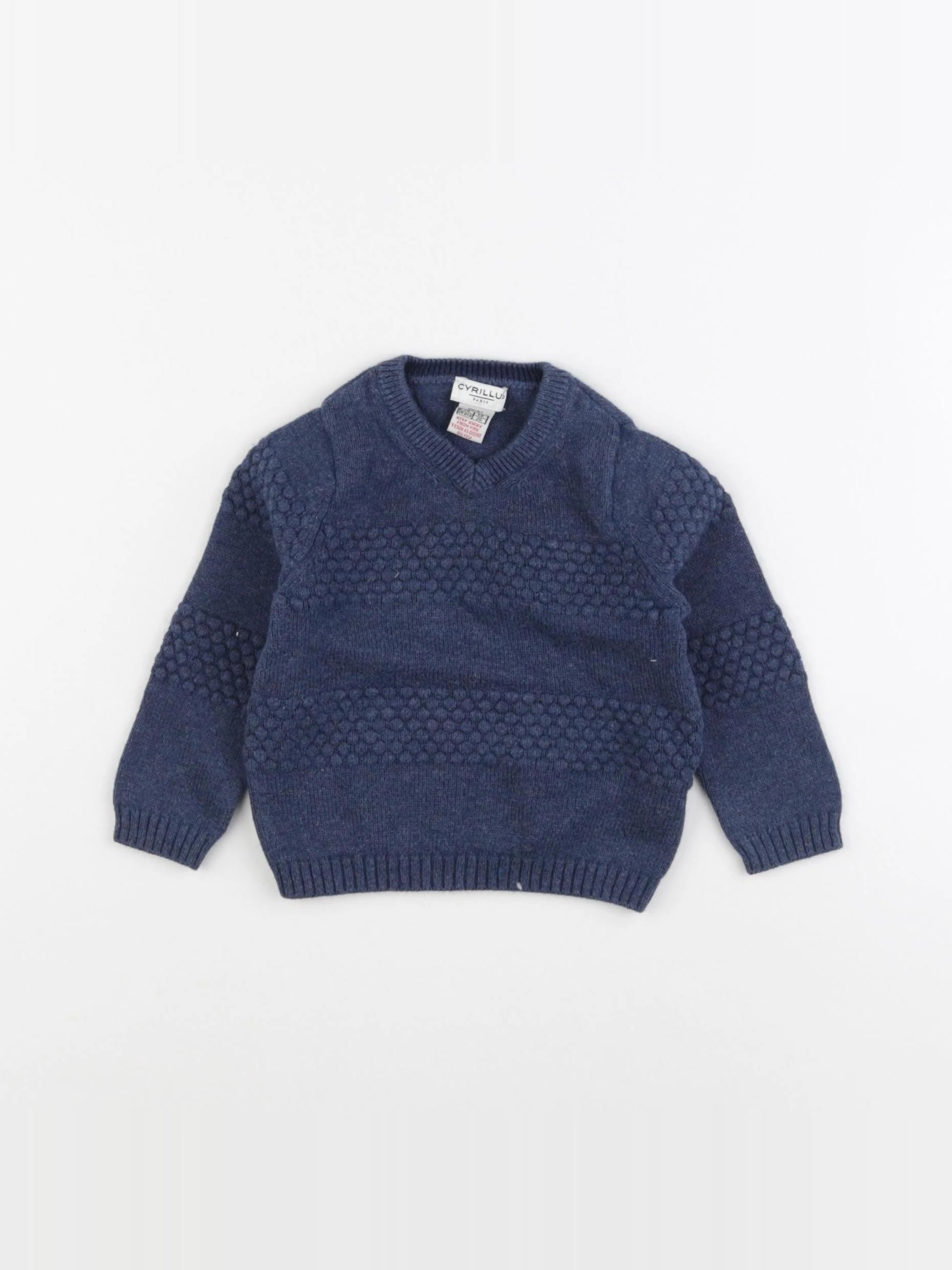 Cyrillus - pull bleu - 6 mois